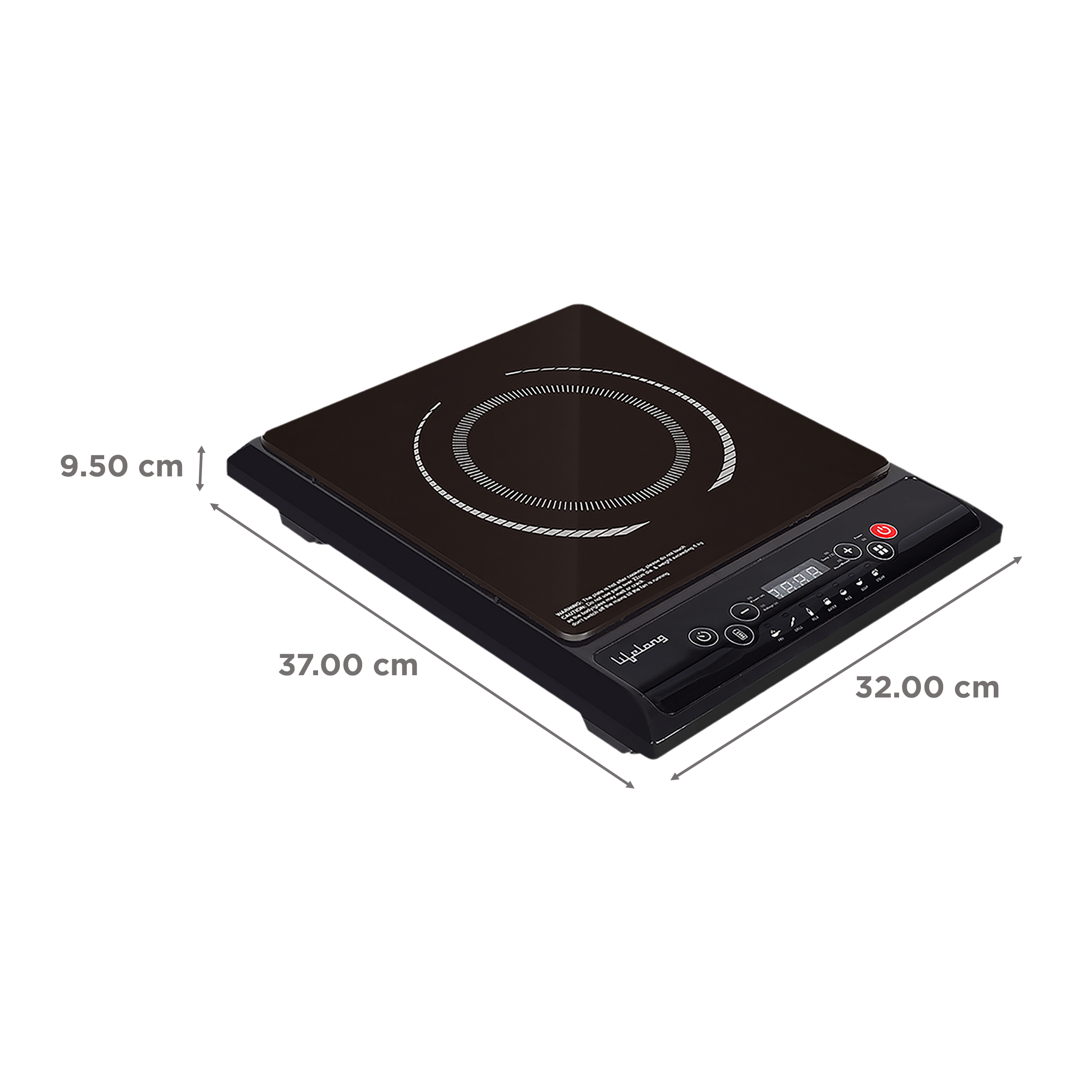 Lifelong Inferno VX 2000W Induction Cooktop with 7 Preset Menus_2