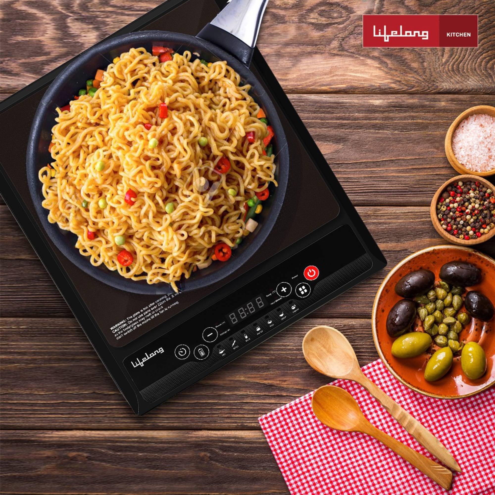 Lifelong Inferno VX 2000W Induction Cooktop with 7 Preset Menus_6