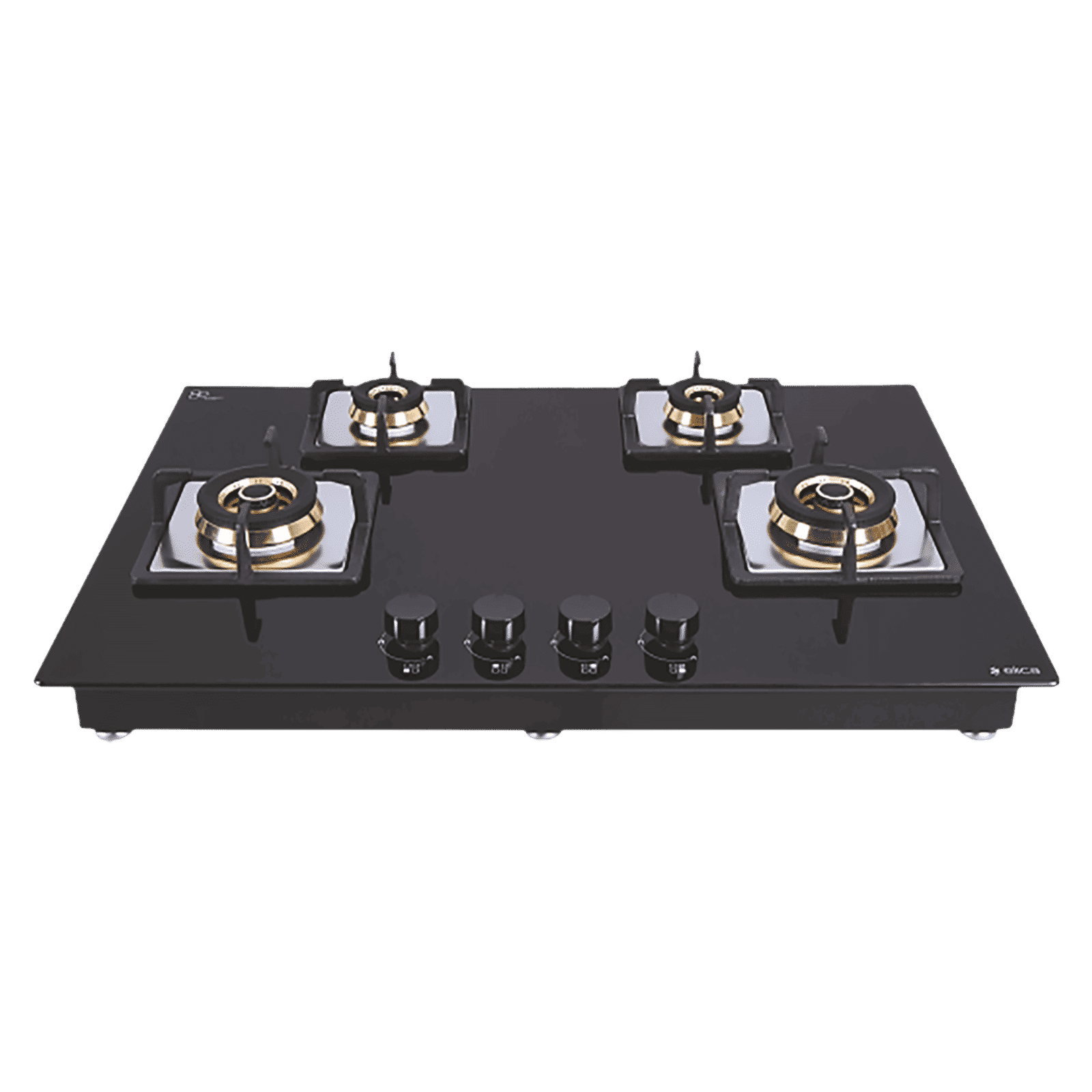 Elica FLEXI FB HCT 475 DX Toughened Glass Top 4 Burner Automatic Electric Hob (Cast Iron Grid, Black)_1