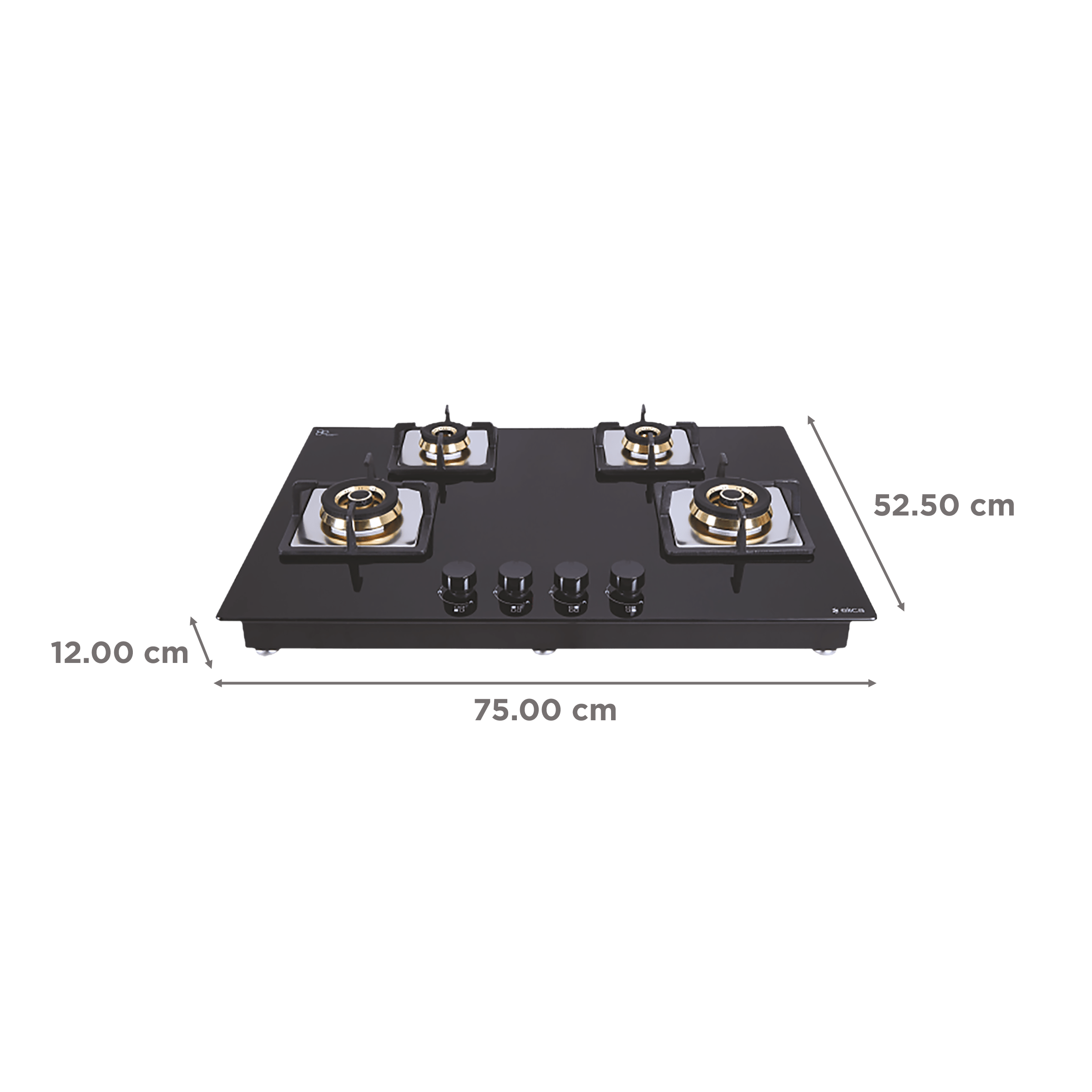 Elica FLEXI FB HCT 475 DX Toughened Glass Top 4 Burner Automatic Electric Hob (Cast Iron Grid, Black)_2
