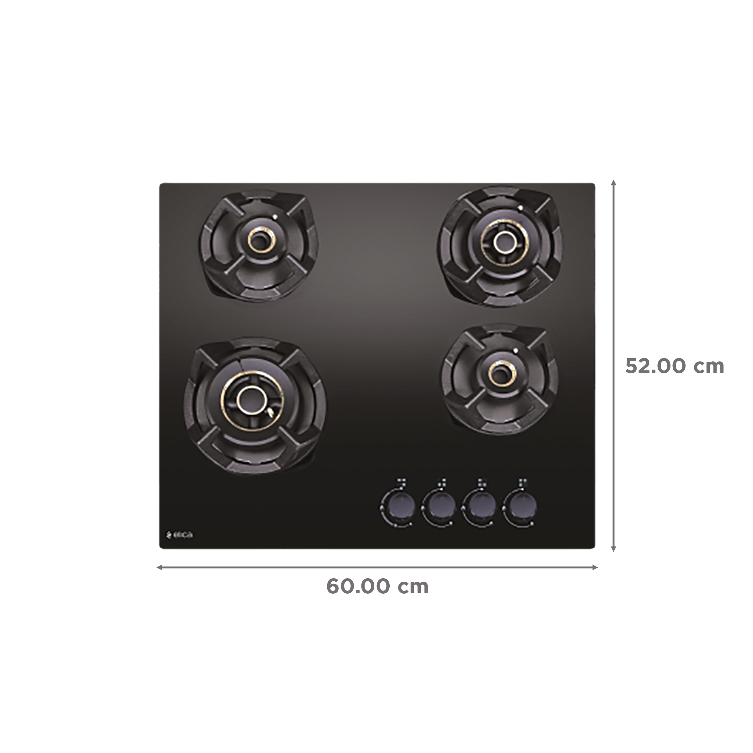 Elica CLASSIC FLEXI AB MFC 4B 60 MT Glass Top 4 Burner Automatic Electric Hob (Cast Iron Grid, Black) Elica CLASSIC FLEXI AB MFC 4B 60 MT Glass Top 4 Burner Automatic Electric Hob (Cast Iron Grid, Black)_2