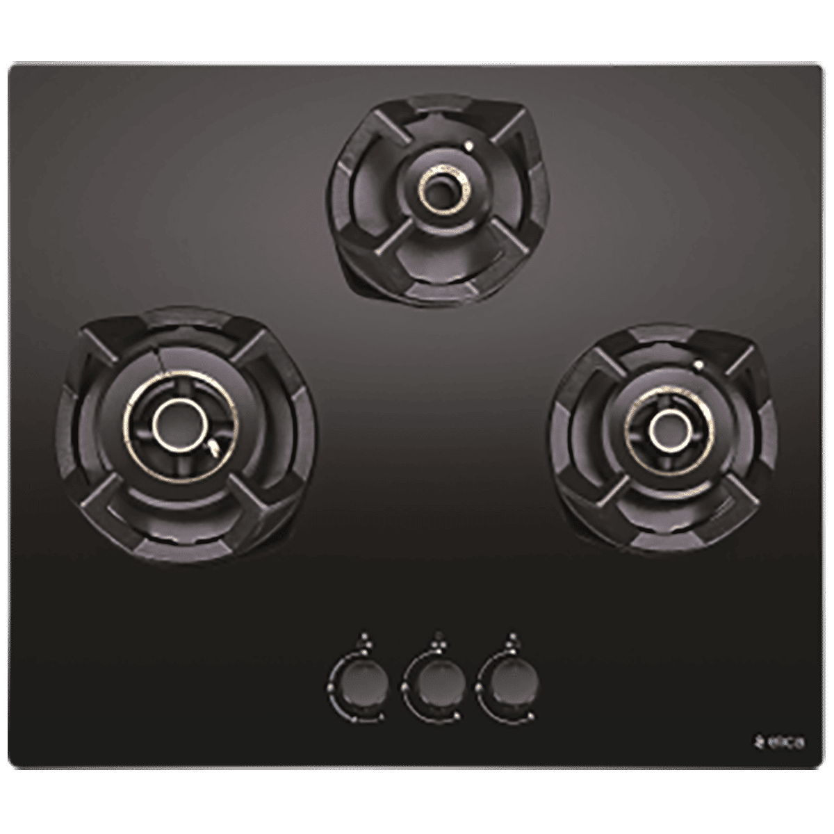 Elica CLASSIC FLEXI AB MFC 3B 60 MT Glass Top 3 Burner Automatic Electric Hob (Cast Iron Grid, Black)_4