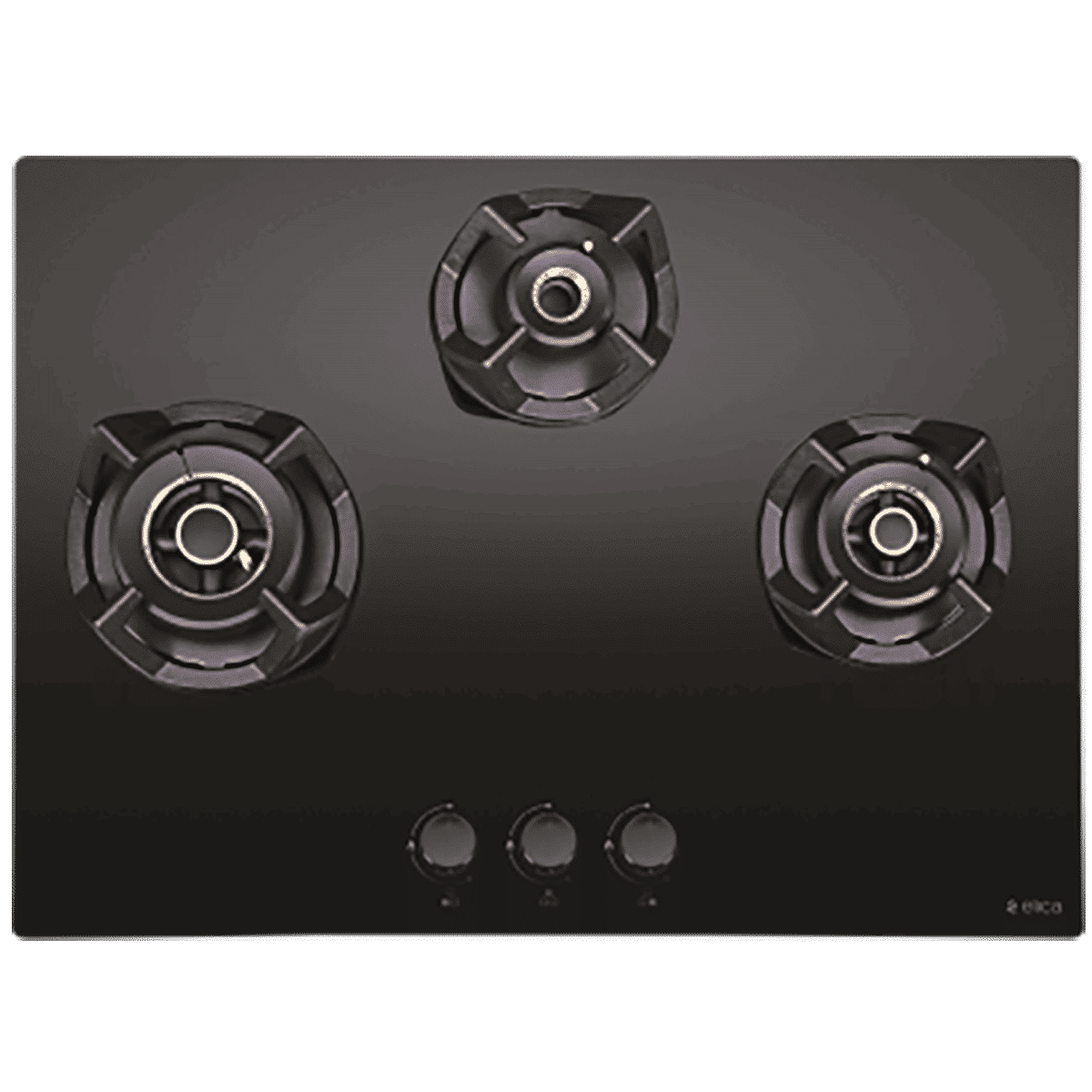 Elica CLASSIC FLEXI AB MFC 3B 70 MT Glass Top 3 Burner Automatic Electric Hob (Cast Iron Grid, Black)_1