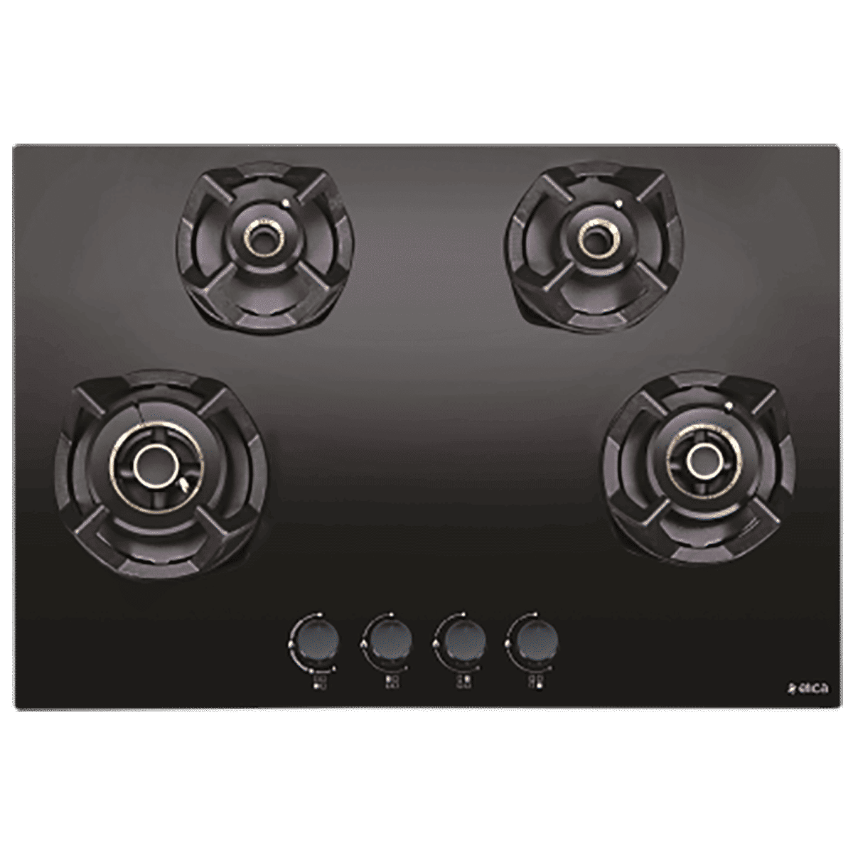 Elica CLASSIC FLEXI AB MFC 4B 75 MT Glass Top 4 Burner Automatic Electric Hob (Cast Iron Grid, Black)_1