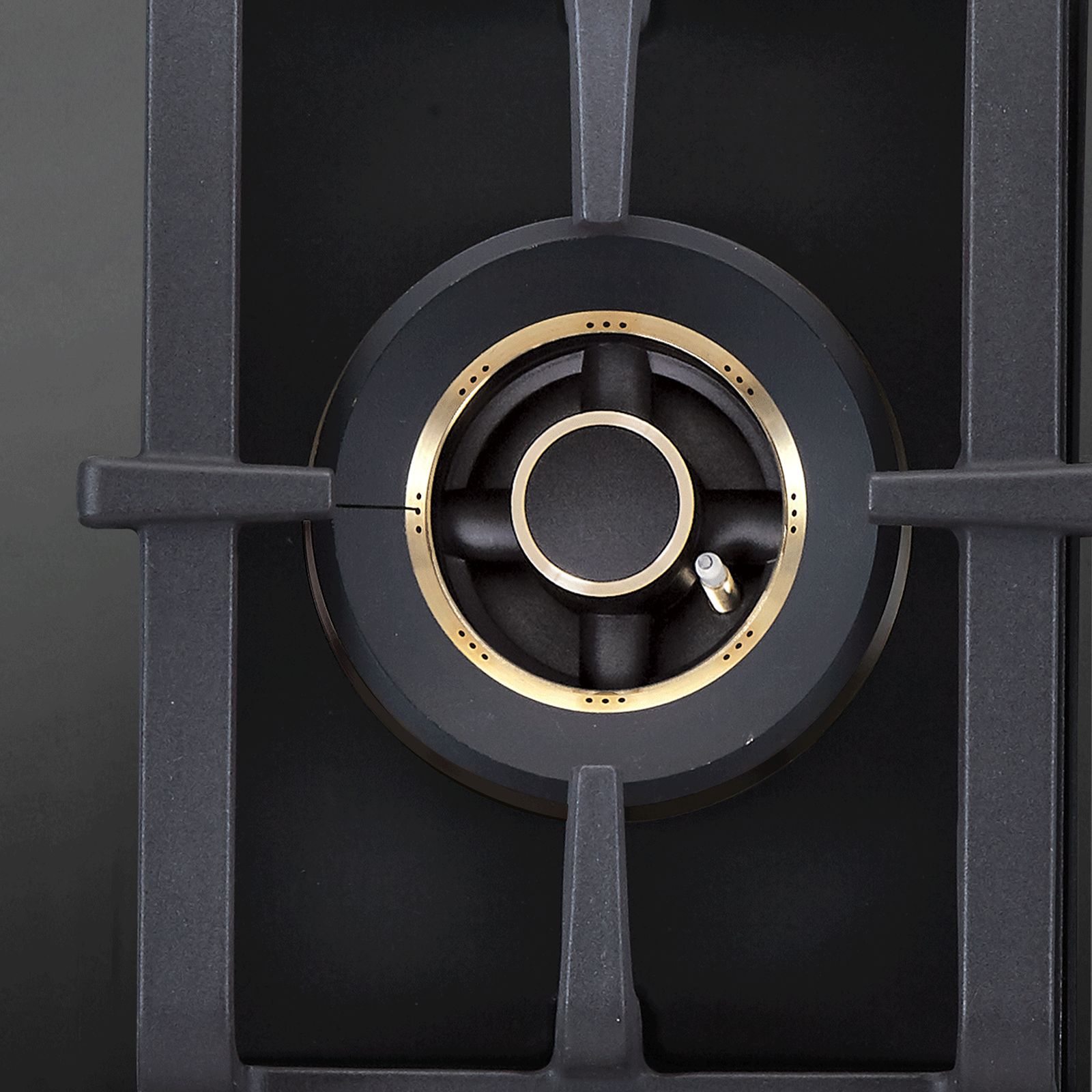 Elica PRO AB MFC 4B 70 DX Glass Top 4 Burner Automatic Electric Hob (Round Metallic Knob, Black)_4