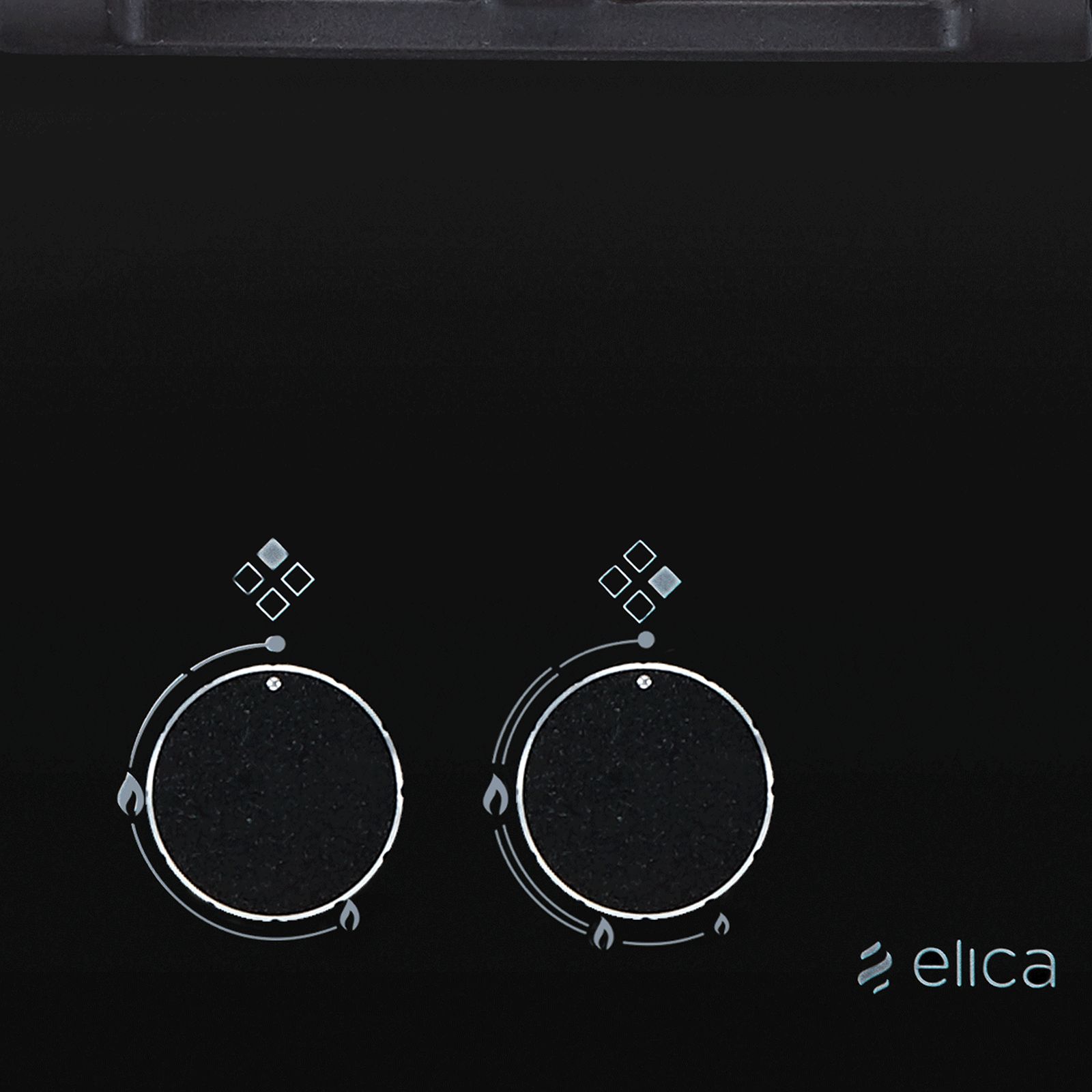 Elica PRO AB MFC 4B 70 DX Glass Top 4 Burner Automatic Electric Hob (Round Metallic Knob, Black)_5