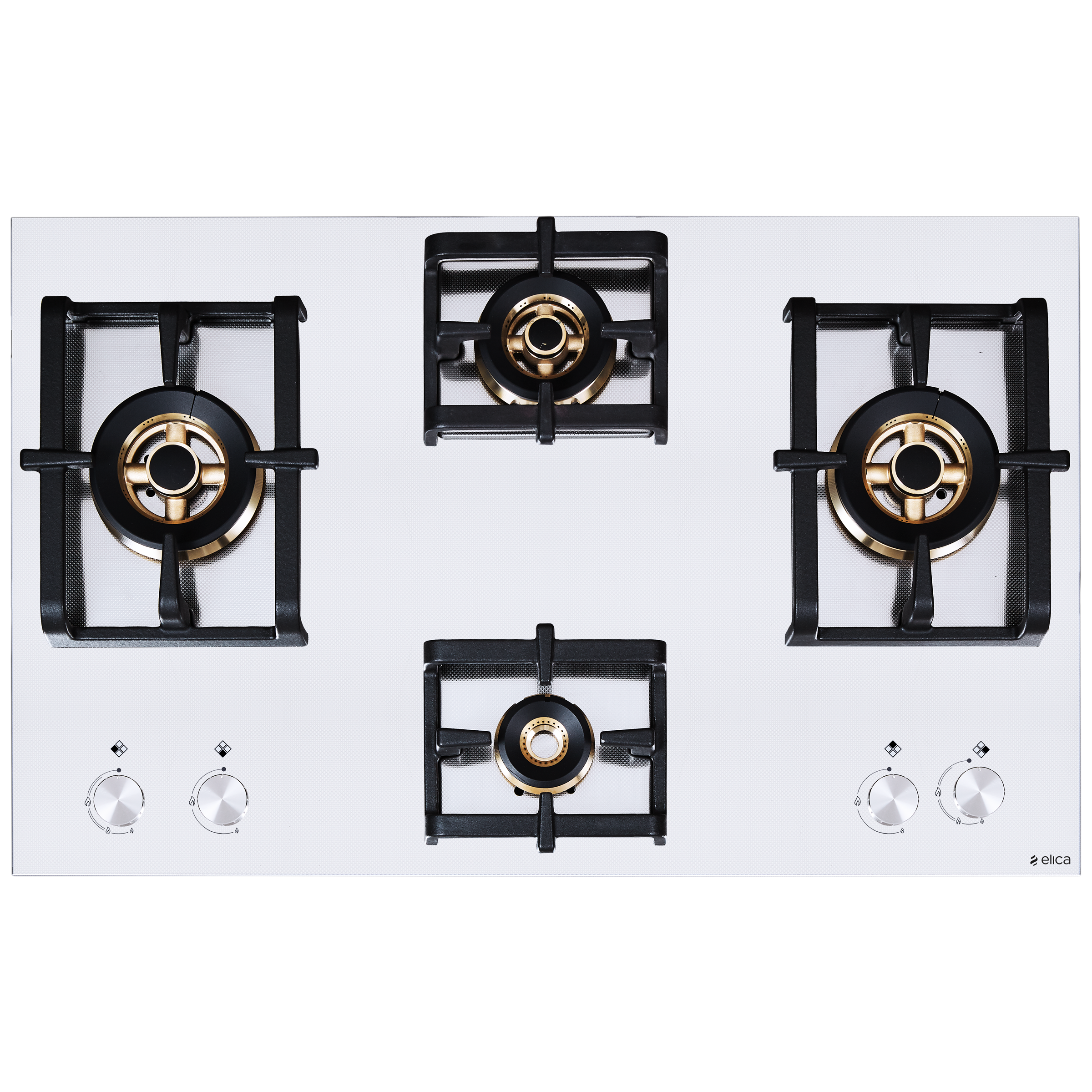 Elica INOX PRO FB MFC 4B 91 DX 4 Burner Automatic Electric Hob (Round Metallic Knob, Stainless Steel)_1