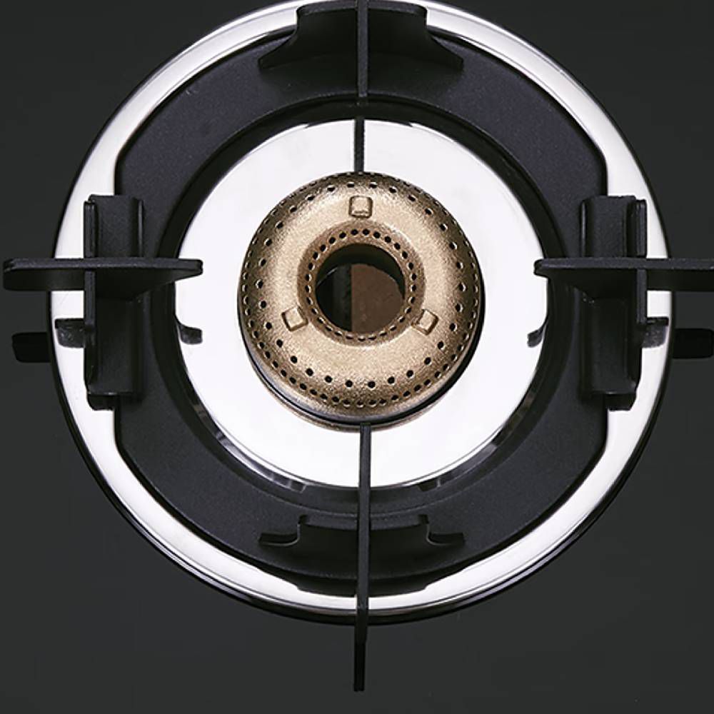 elica 773 CT VETRO (TKN CROWN DT SERIES) Toughened Glass Top 3 Burner Manual Gas Stove (Ultra Slim Frame, Black/White)_11