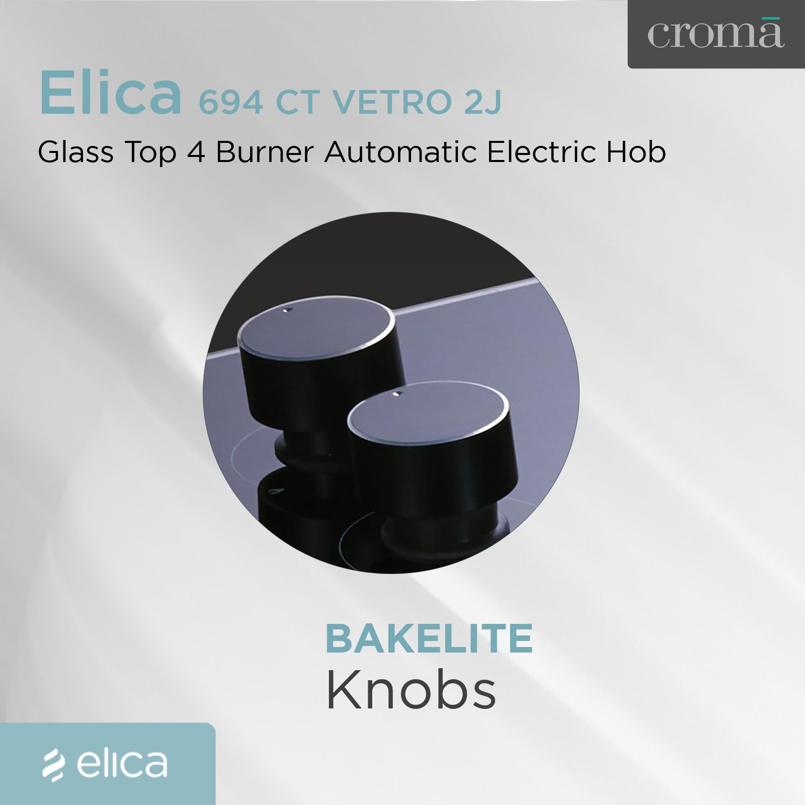 Elica 694 CT VETRO 2J (TKN CROWN DT SERIES) Toughened Glass Top 4 Burner Automatic Gas Stove (Ultra Slim Frame, Black)_14