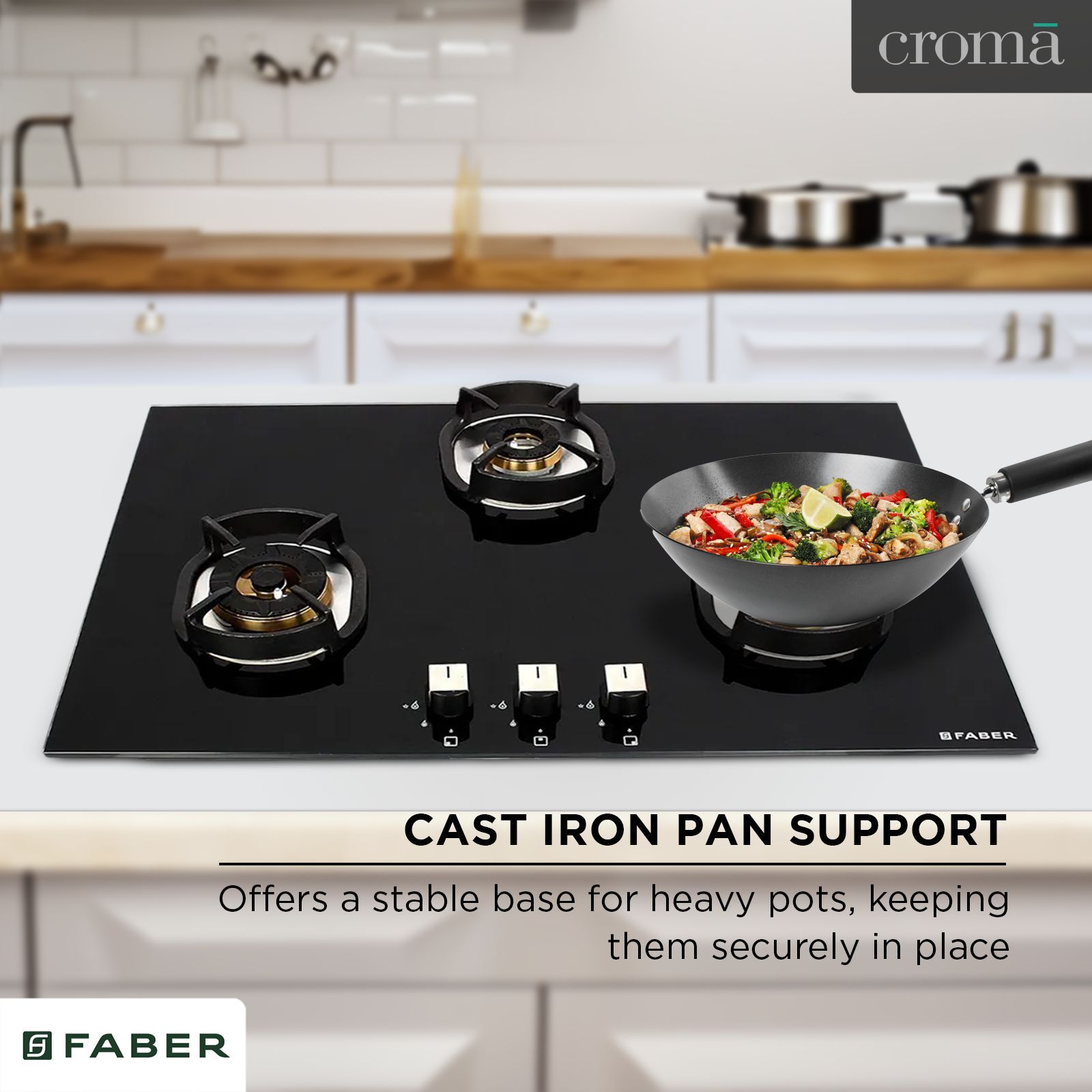 Faber Nexus IND HT783 CRS BR CI AI Toughened Glass Top 3 Burner Automatic Hob (Heat Resistant, Black)_15