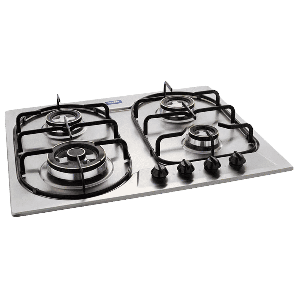 Glen 1061 DB TR SS 4 Burner Automatic Hob (Flame Setting Function, Silver) Glen 1061 DB TR SS 4 Burner Automatic Hob (Flame Setting Function, Silver)_1