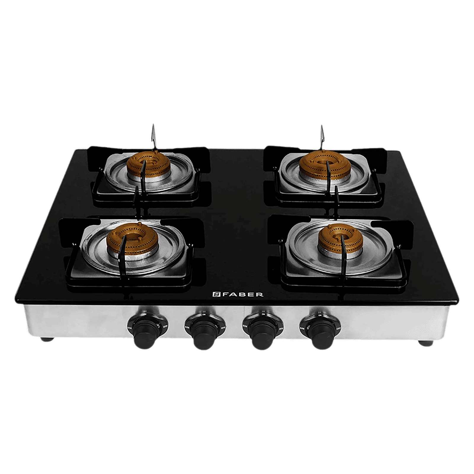 FABER Supreme Plus C Toughened Glass Top 4 Burner Manual Gas Stove (Anti Leak Technology, Black)_12