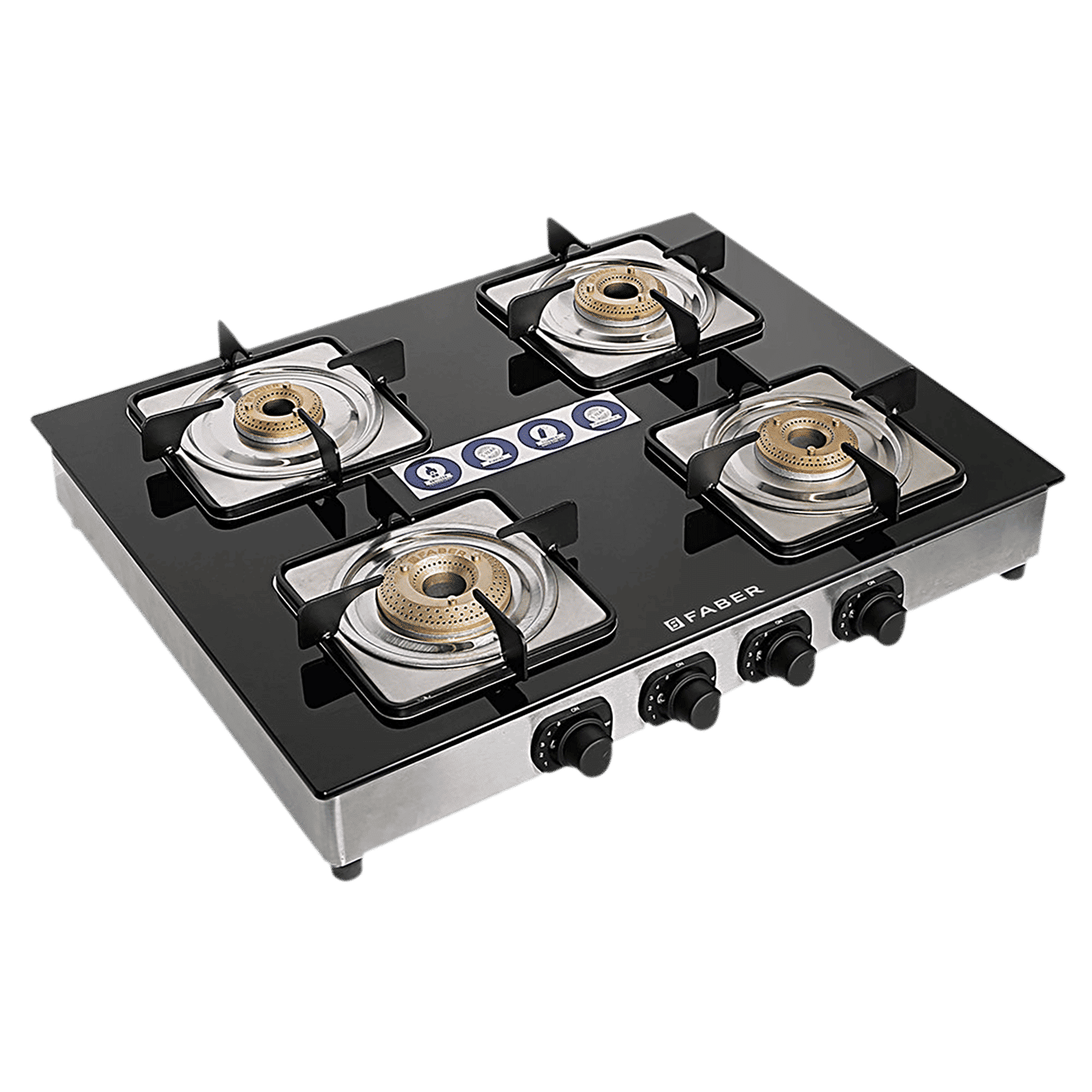FABER Supreme Plus C Toughened Glass Top 4 Burner Manual Gas Stove (Anti Leak Technology, Black)_13
