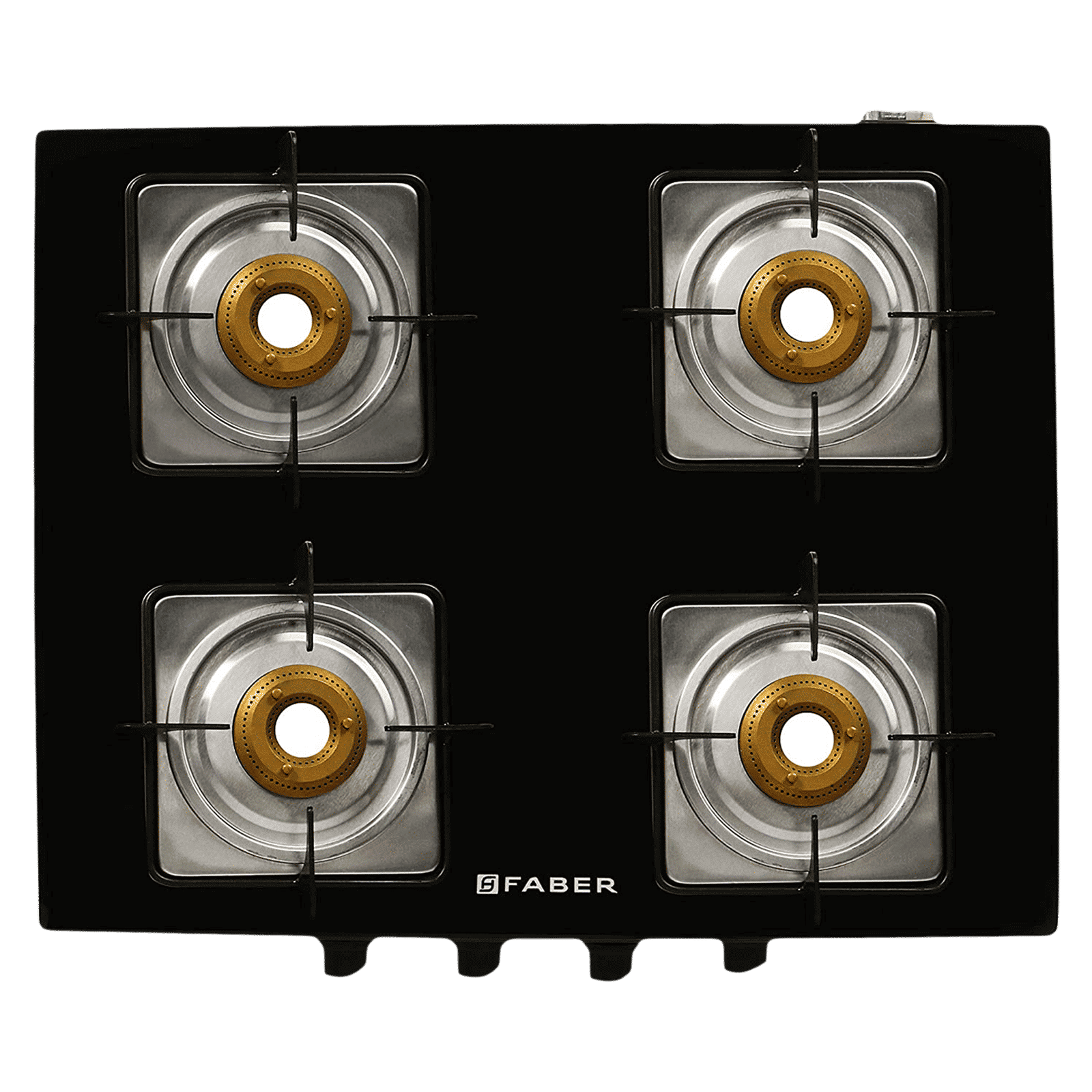 FABER Supreme Plus C Toughened Glass Top 4 Burner Manual Gas Stove (Anti Leak Technology, Black)_15