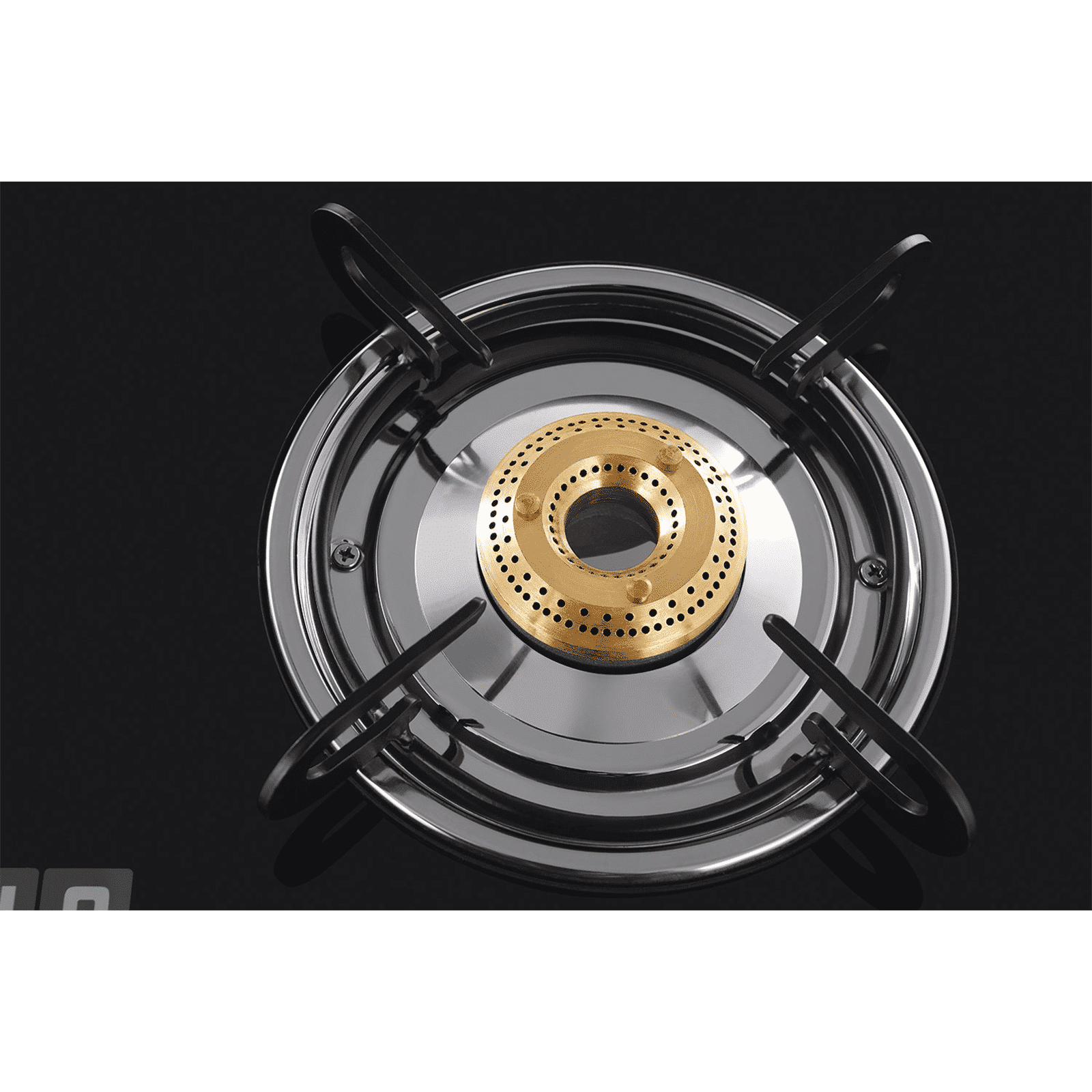 USHA Ebony GS2001 Toughened Glass Top 2 Burner Manual Gas Stove (Slim Line Design, Black)_4