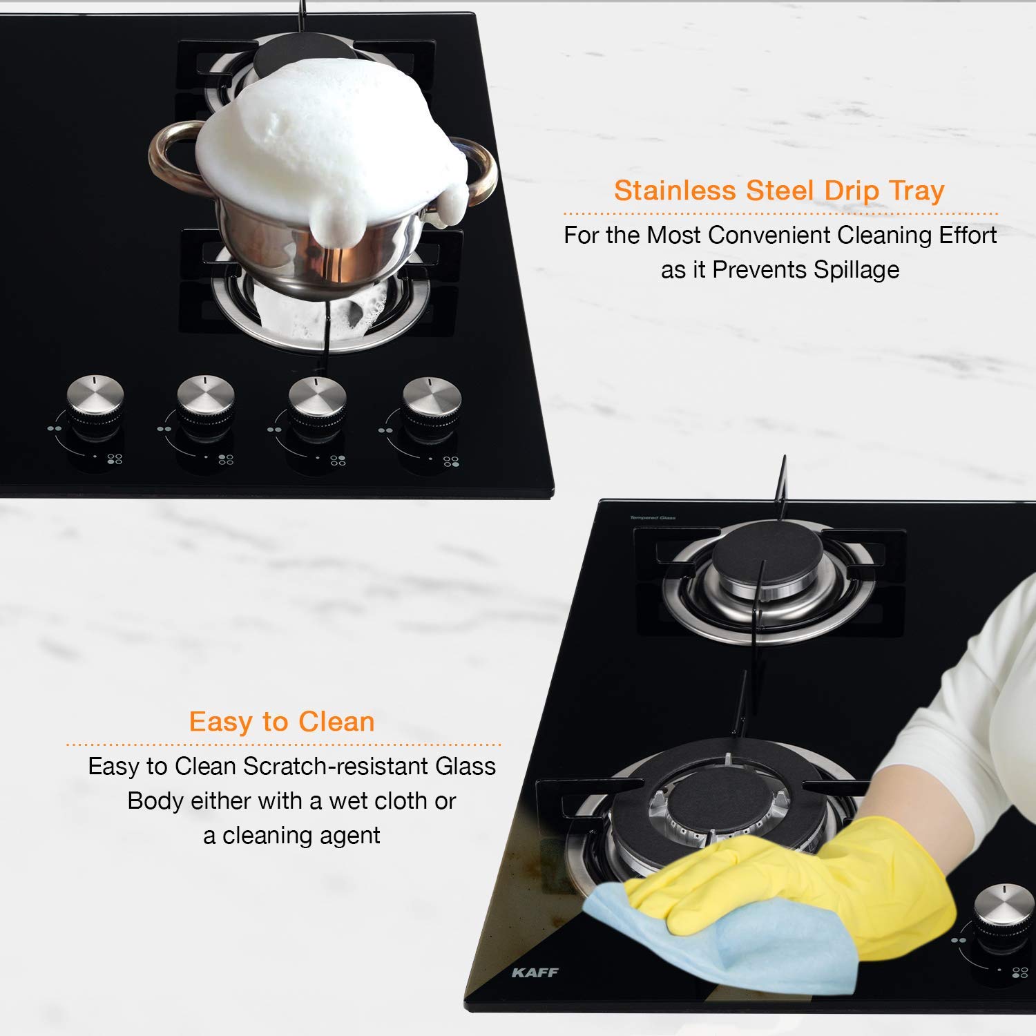 KAFF NE 4B 60 GF Tempered Glass Top 4 Burner Automatic Electric Hob (Enamelled Matt Finish Grills, Black)_15