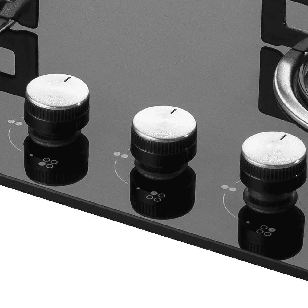 KAFF NE 4B 60 GF Tempered Glass Top 4 Burner Automatic Electric Hob (Enamelled Matt Finish Grills, Black)_5