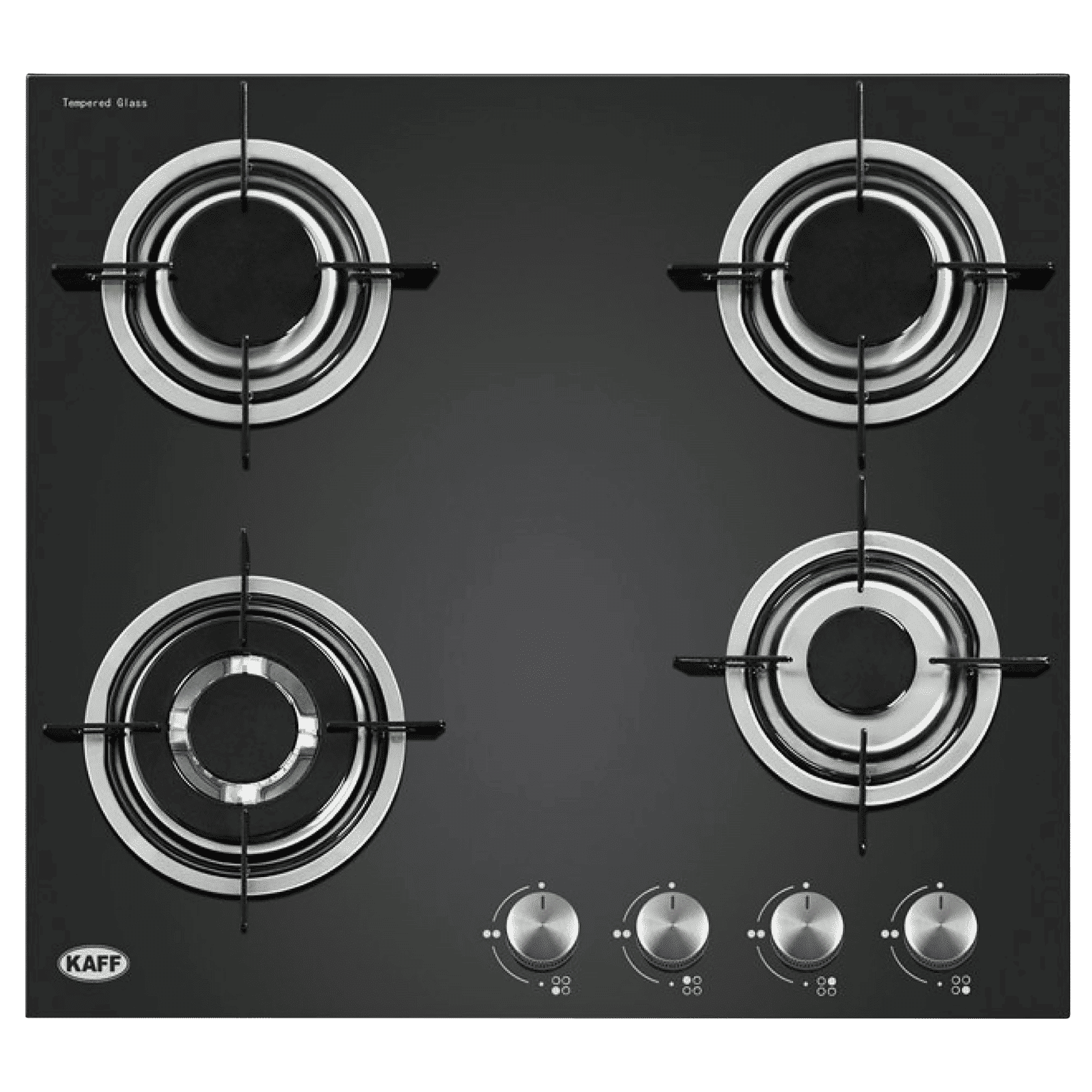 KAFF NE 4B 60 GF Tempered Glass Top 4 Burner Automatic Electric Hob (Enamelled Matt Finish Grills, Black)_6