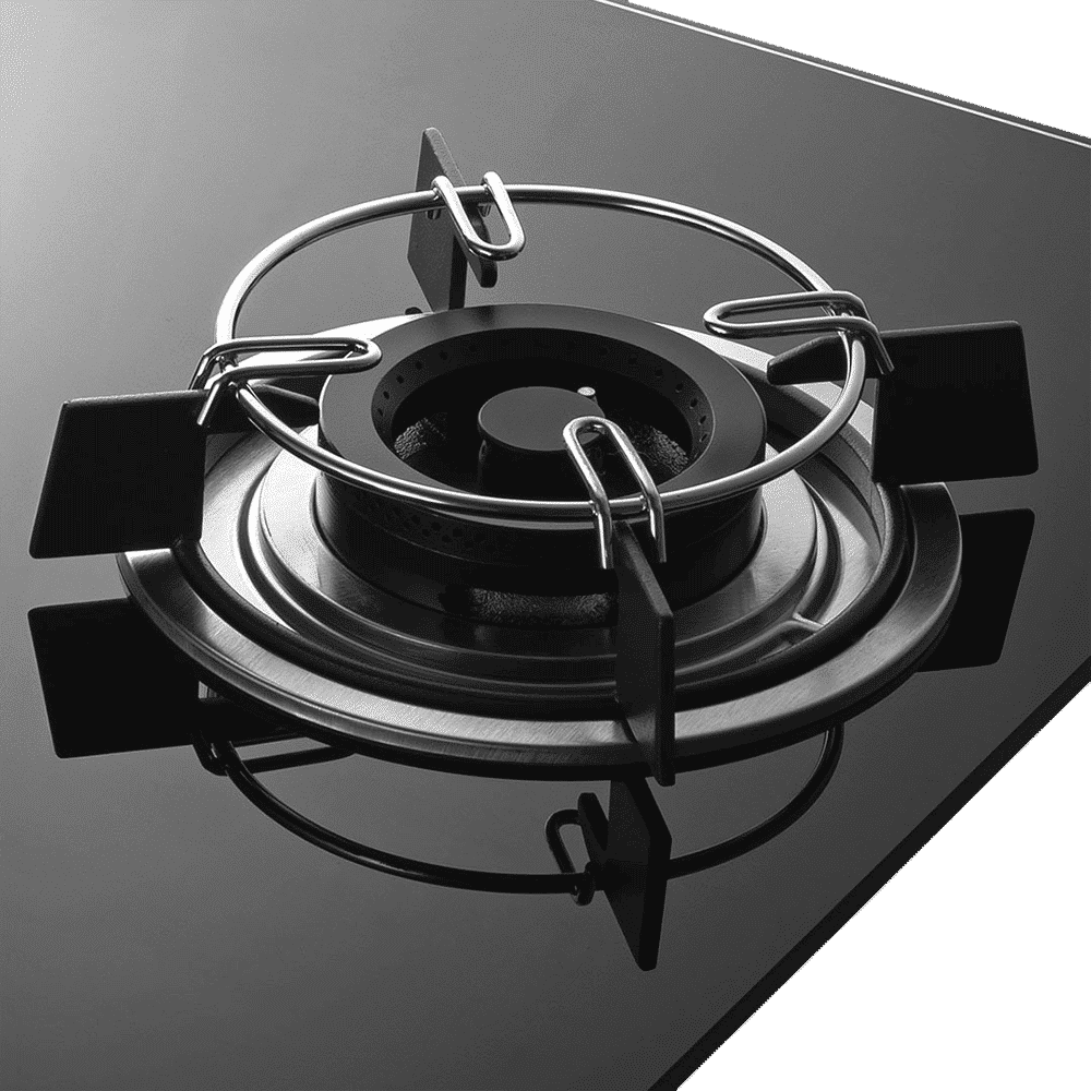 KAFF HBR 603 B Tempered Glass Top 3 Burner Automatic Electric Hob (Matte Enamelled Pan Support, Black)_4