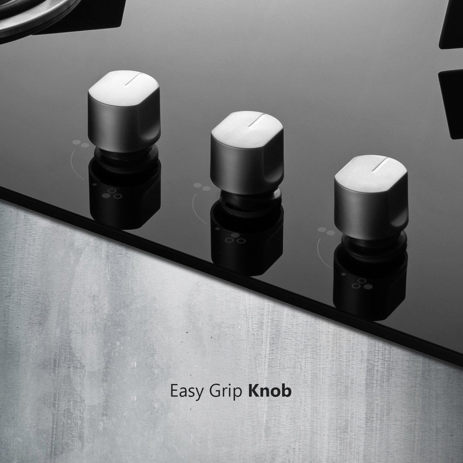 KAFF HBR 603 B Tempered Glass Top 3 Burner Automatic Electric Hob (Matte Enamelled Pan Support, Black)_5