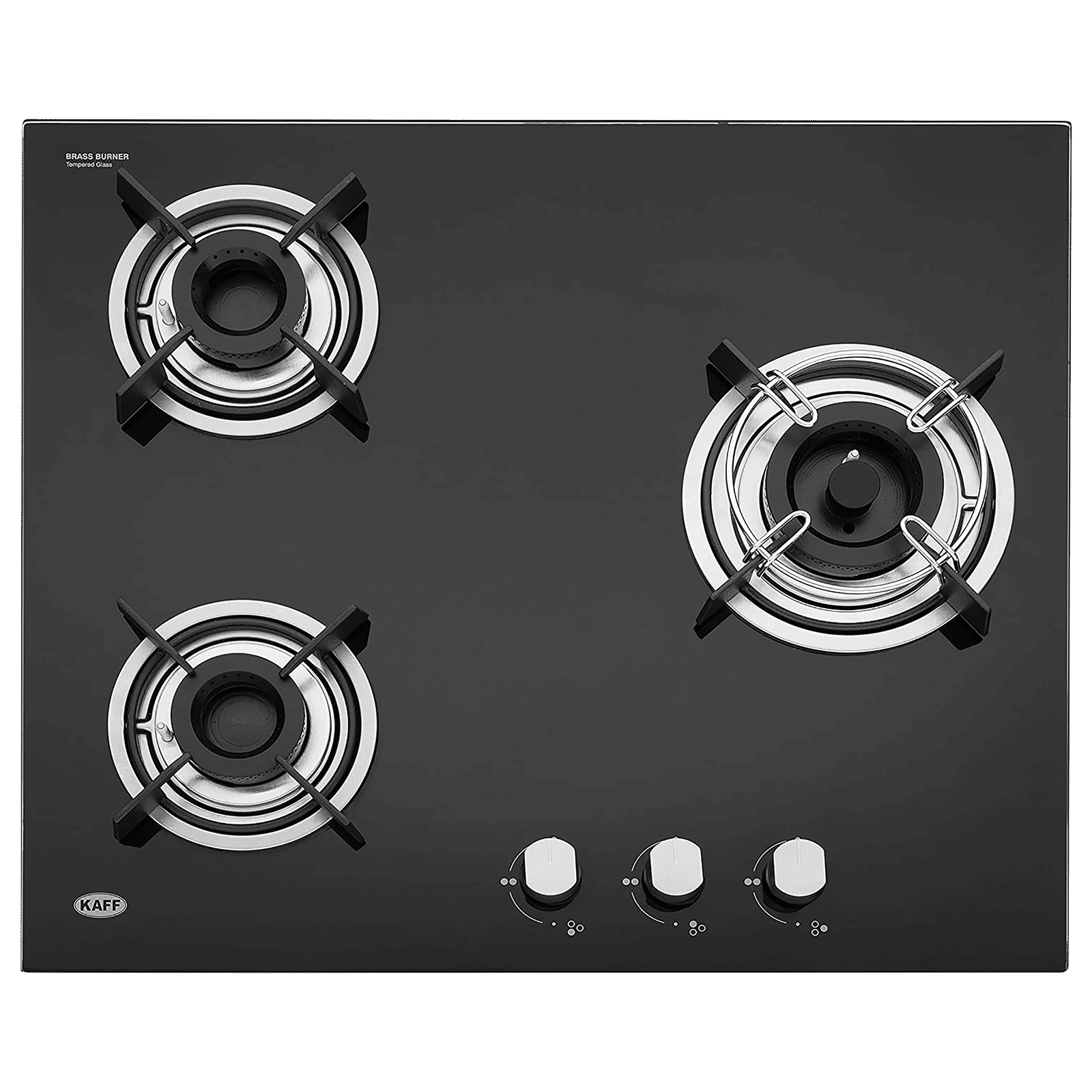KAFF HBR 603 B Tempered Glass Top 3 Burner Automatic Electric Hob (Matte Enamelled Pan Support, Black)_6