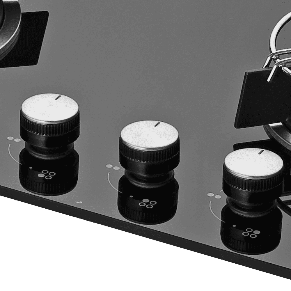 KAFF HBR 604 A Tempered Glass Top 4 Burner Automatic Electric Hob (Matte Enamelled Pan Support, Black)_4