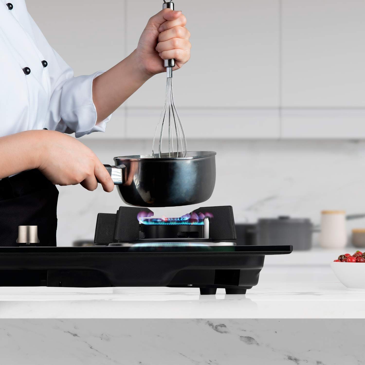 KAFF HBR 604 A Tempered Glass Top 4 Burner Automatic Electric Hob (Matte Enamelled Pan Support, Black)_6