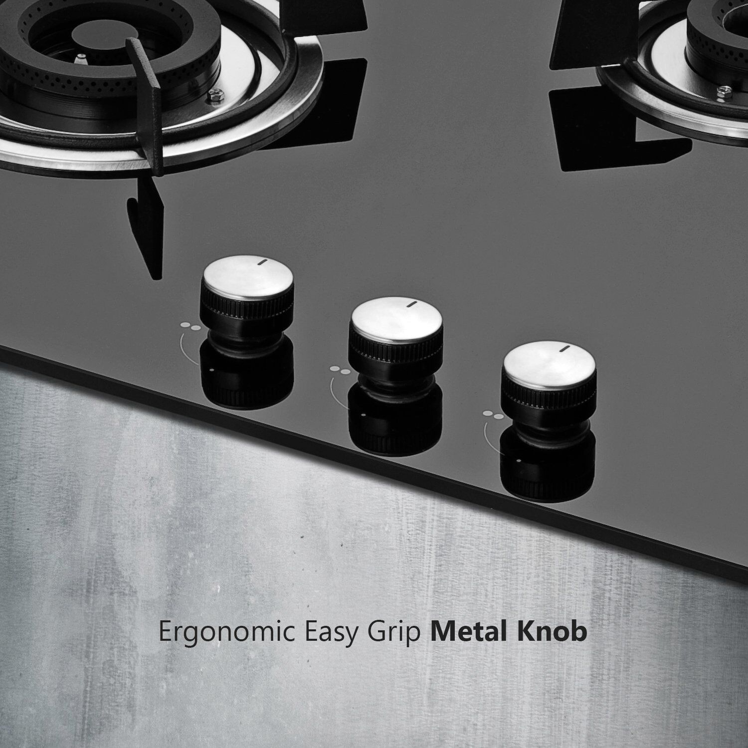 KAFF HBR 783 B Tempered Glass Top 3 Burner Automatic Electric Hob (Matte Enamelled Pan Support, Black)_9