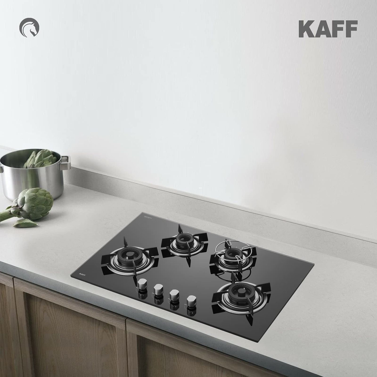 KAFF HBR 804 A Tempered Glass Top 4 Burner Automatic Electric Hob (Enamelled Matt Finish Grills, Black)_15
