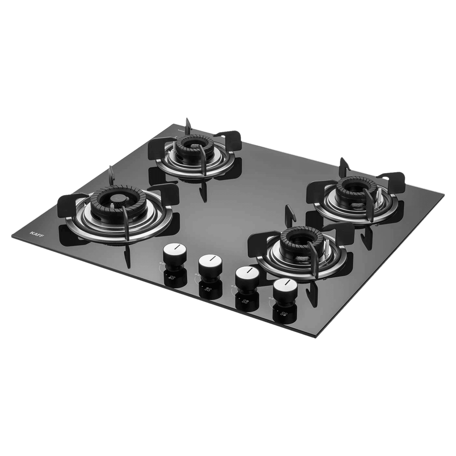 KAFF Crista Tempered Glass Top 4 Burner Automatic Hob (Matte Enamelled Pan Support, Black)_14