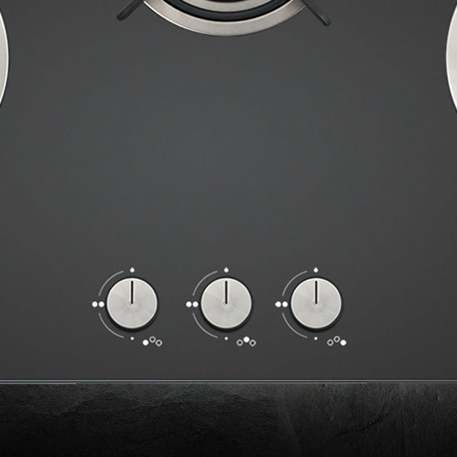 KAFF Crista Tempered Glass Top 3 Burner Automatic Hob (Matte Enamelled Pan Support, Black)_14