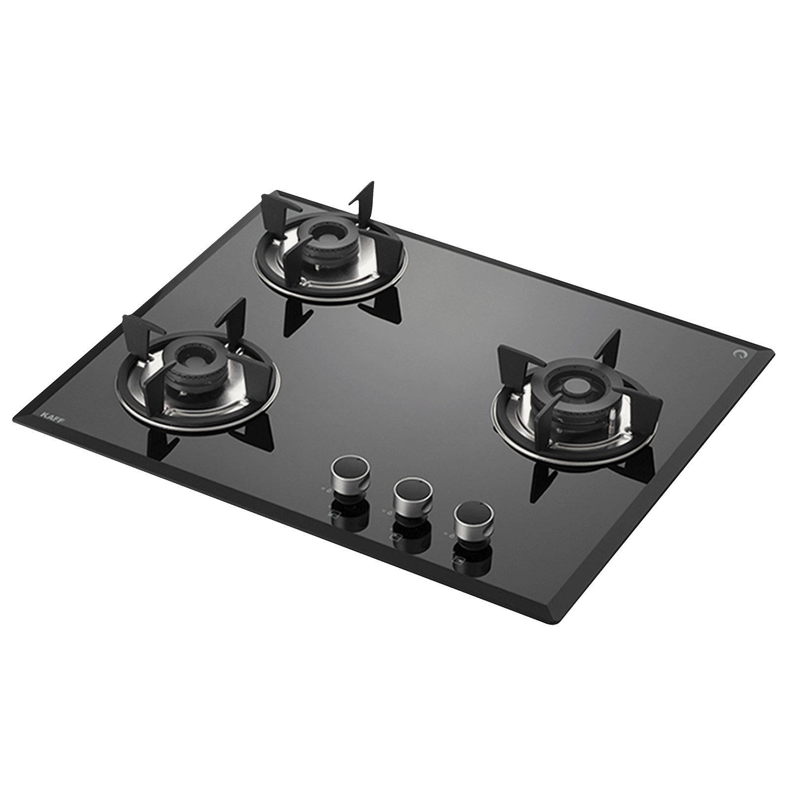 KAFF FBB 603 Tempered Glass Top 3 Burner Automatic Electric Hob (Enamelled Matt Finish Grills, Black)_1
