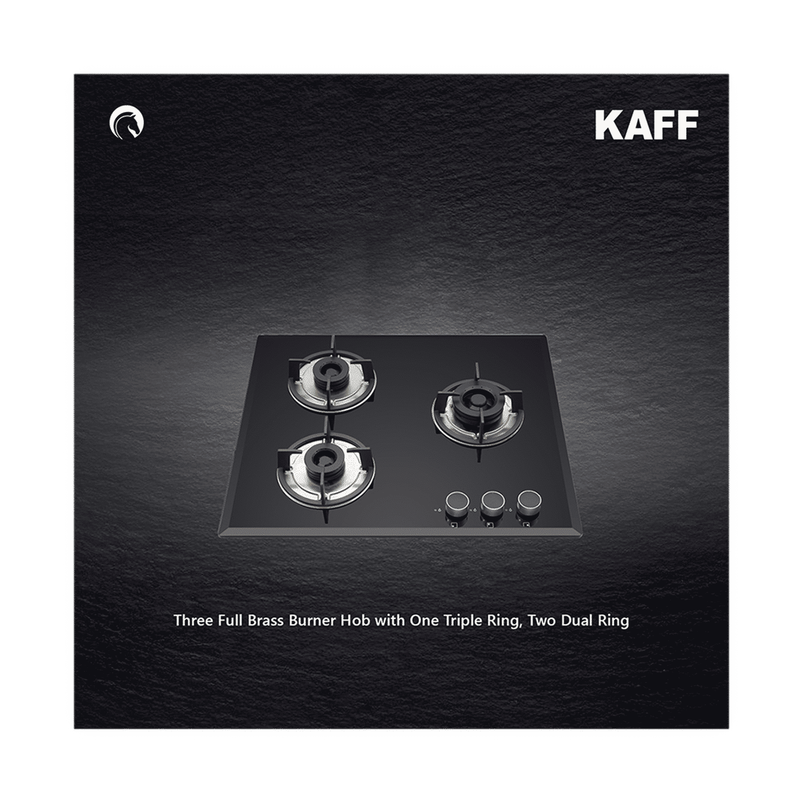 KAFF FBB 603 Tempered Glass Top 3 Burner Automatic Electric Hob (Enamelled Matt Finish Grills, Black)_9