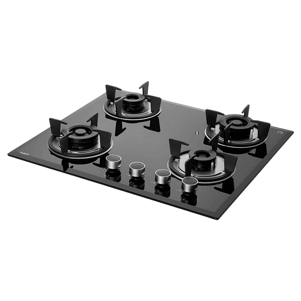 KAFF FBB 604 Tempered Glass Top 4 Burner Automatic Electric Hob (Enamelled Matt Finish Grills, Black)_10