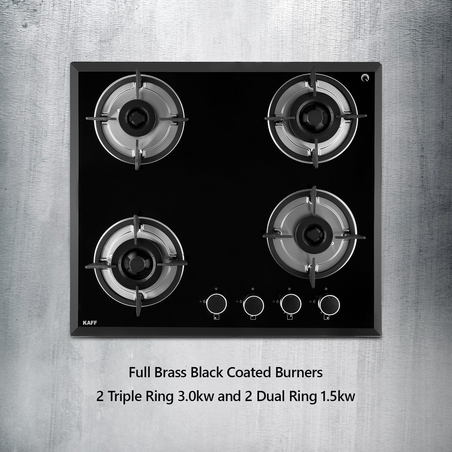 KAFF FBB 604 Tempered Glass Top 4 Burner Automatic Electric Hob (Enamelled Matt Finish Grills, Black)_12
