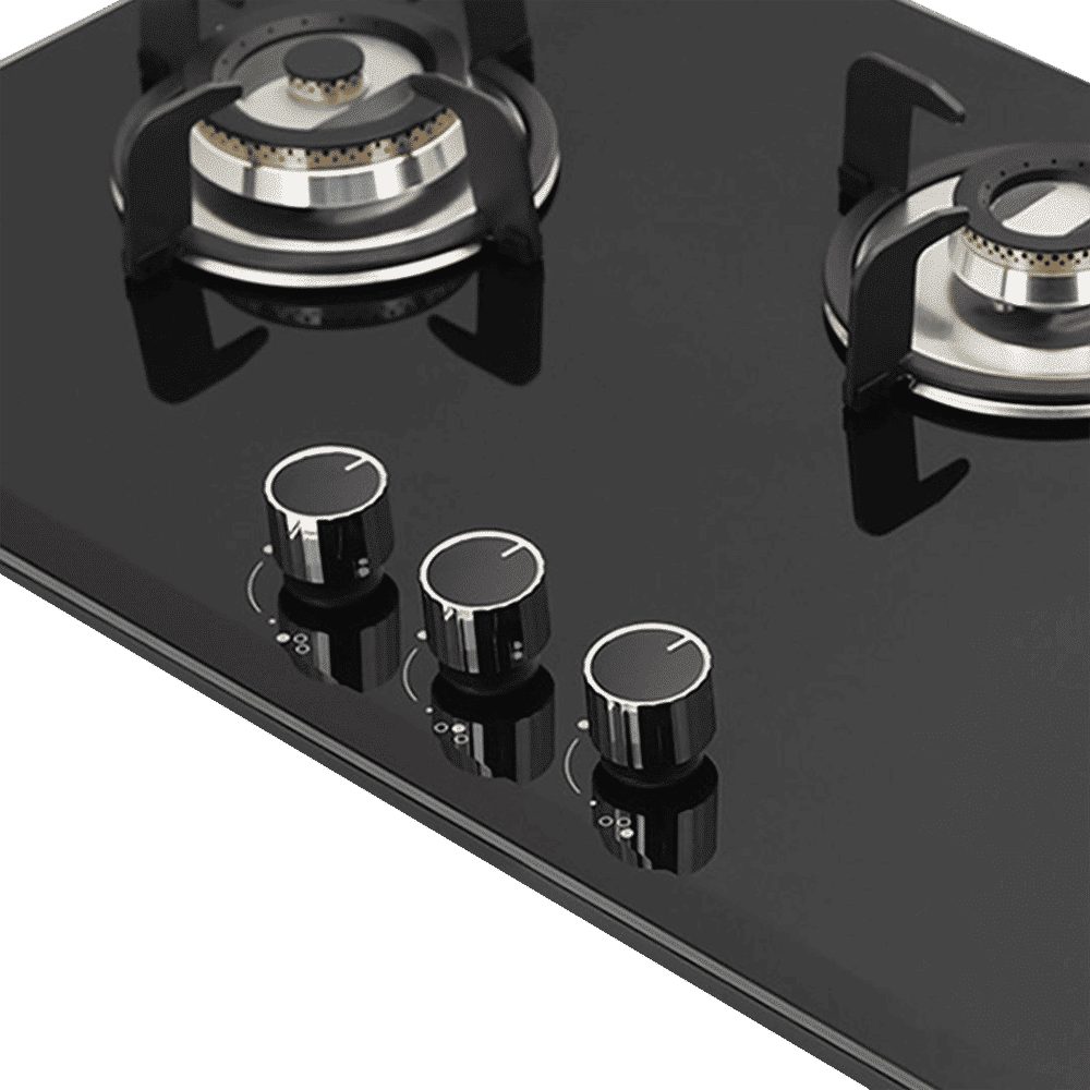 KAFF VRH 783 Tempered Glass Top 3 Burner Automatic Hob (Matte Enamelled Pan Support, Black) KAFF VRH 783 Tempered Glass Top 3 Burner Automatic Hob (Matte Enamelled Pan Support, Black)_4