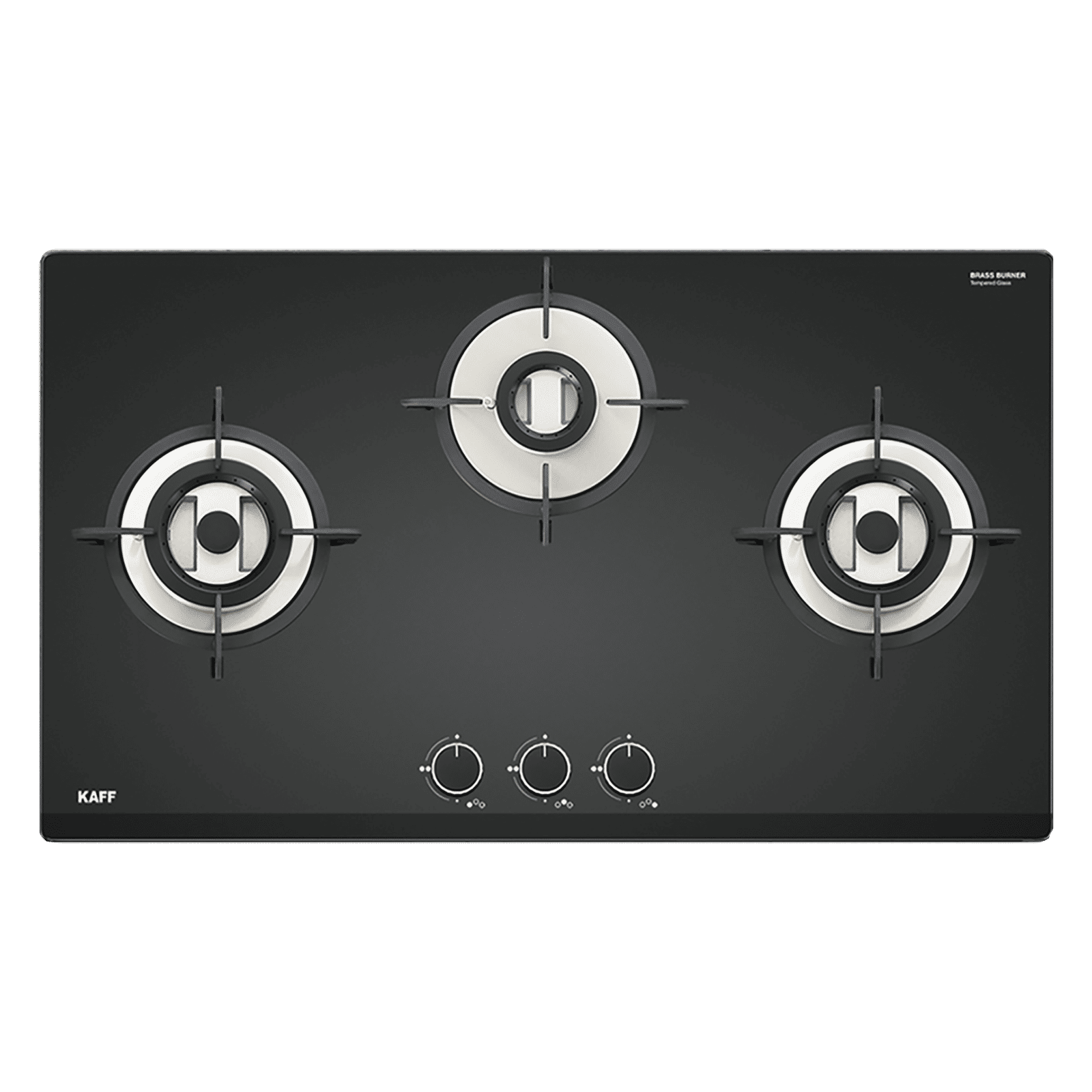 KAFF VRH 783 Tempered Glass Top 3 Burner Automatic Hob (Matte Enamelled Pan Support, Black) KAFF VRH 783 Tempered Glass Top 3 Burner Automatic Hob (Matte Enamelled Pan Support, Black)_5