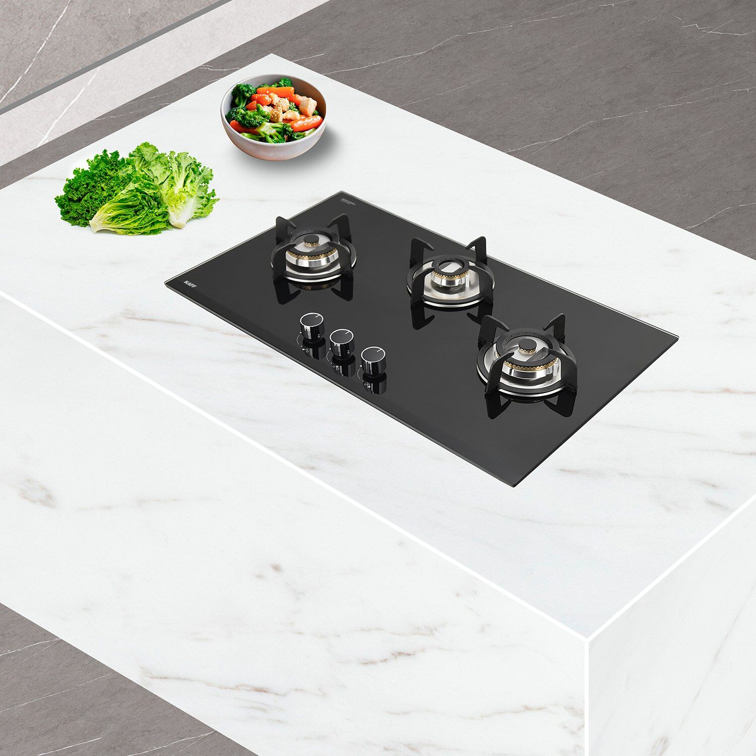 KAFF VRH 783 Tempered Glass Top 3 Burner Automatic Hob (Matte Enamelled Pan Support, Black) KAFF VRH 783 Tempered Glass Top 3 Burner Automatic Hob (Matte Enamelled Pan Support, Black)_9