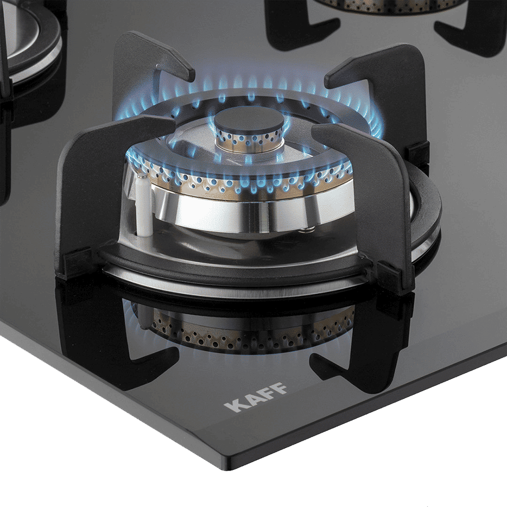 KAFF VRH 784 Tempered Glass Top 4 Burner Automatic Electric Hob (Matte Enamelled Pan Support, Black)_4