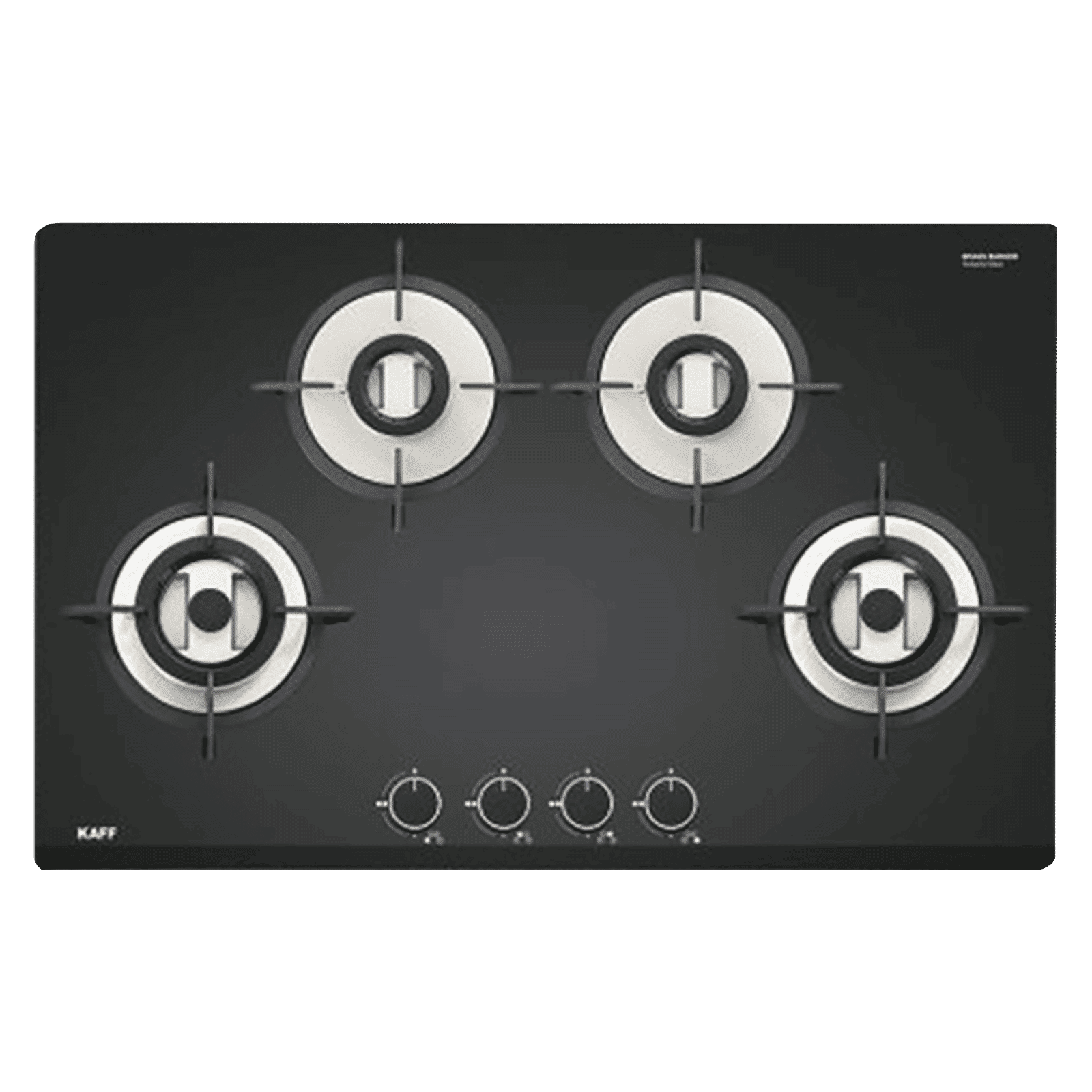KAFF VRH 784 Tempered Glass Top 4 Burner Automatic Electric Hob (Matte Enamelled Pan Support, Black)_5