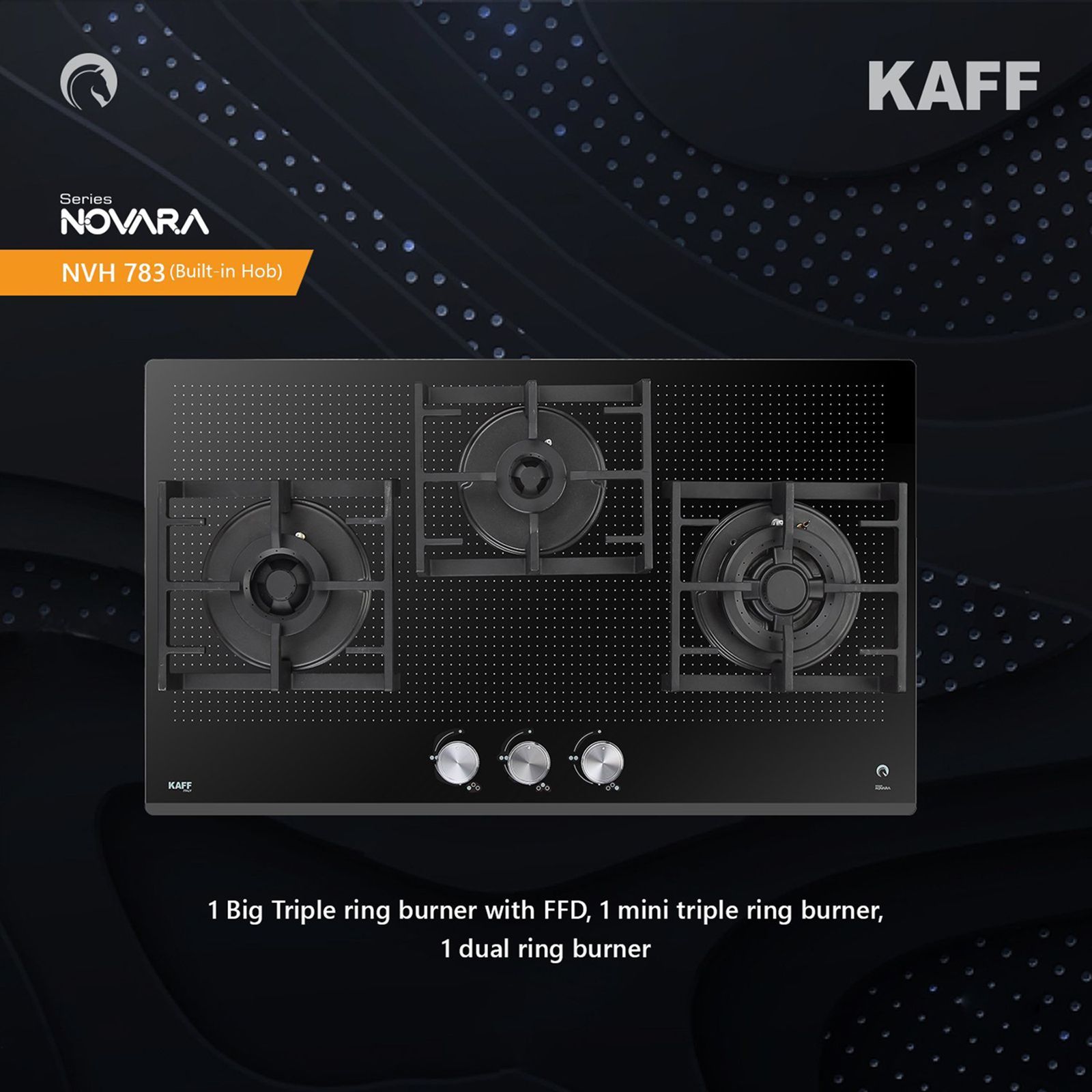 KAFF Milano-X Tempered Glass Top 3 Burner Automatic Electric Hob (Heavy Duty Cast Iron Pan Support, Black) KAFF Milano-X Tempered Glass Top 3 Burner Automatic Electric Hob (Heavy Duty Cast Iron Pan Support, Black)_16
