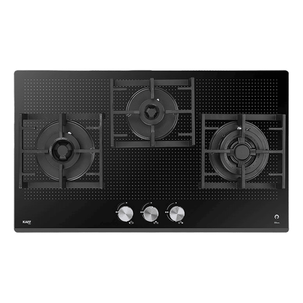 KAFF Milano-X Tempered Glass Top 3 Burner Automatic Electric Hob (Heavy Duty Cast Iron Pan Support, Black) KAFF Milano-X Tempered Glass Top 3 Burner Automatic Electric Hob (Heavy Duty Cast Iron Pan Support, Black)_5