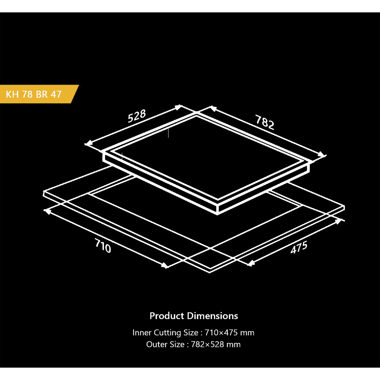 KAFF KH 78 BR 47 Tempered Glass Top 4 Burner Automatic Electric Hob (Heavy Duty Cast Iron Pan Support, Black)_9