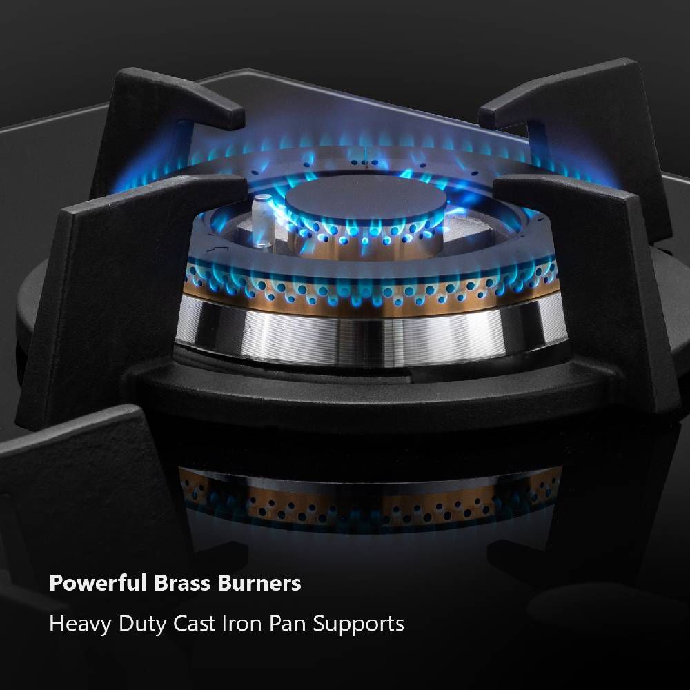 KAFF KH 78 BR 47 Tempered Glass Top 4 Burner Automatic Electric Hob (Heavy Duty Cast Iron Pan Support, Black)_14
