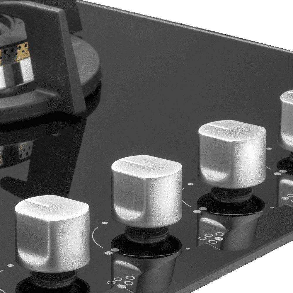 KAFF KH 86 BR 53 Tempered Glass Top 5 Burner Automatic Electric Hob (Heavy Duty Cast Iron Pan Support, Black)_7