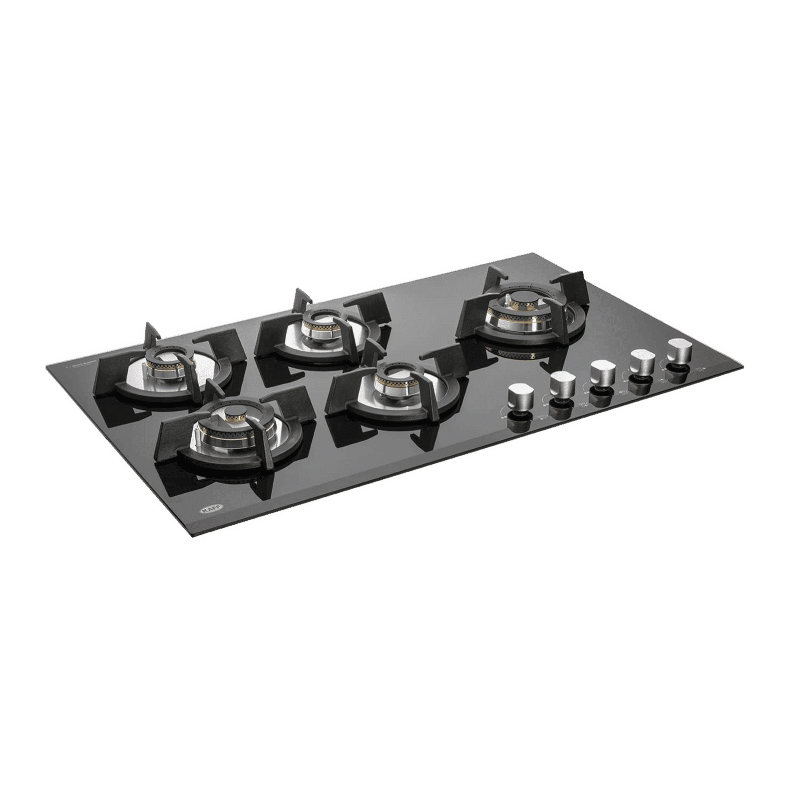 KAFF KH 86 BR 53 Tempered Glass Top 5 Burner Automatic Electric Hob (Heavy Duty Cast Iron Pan Support, Black)_10