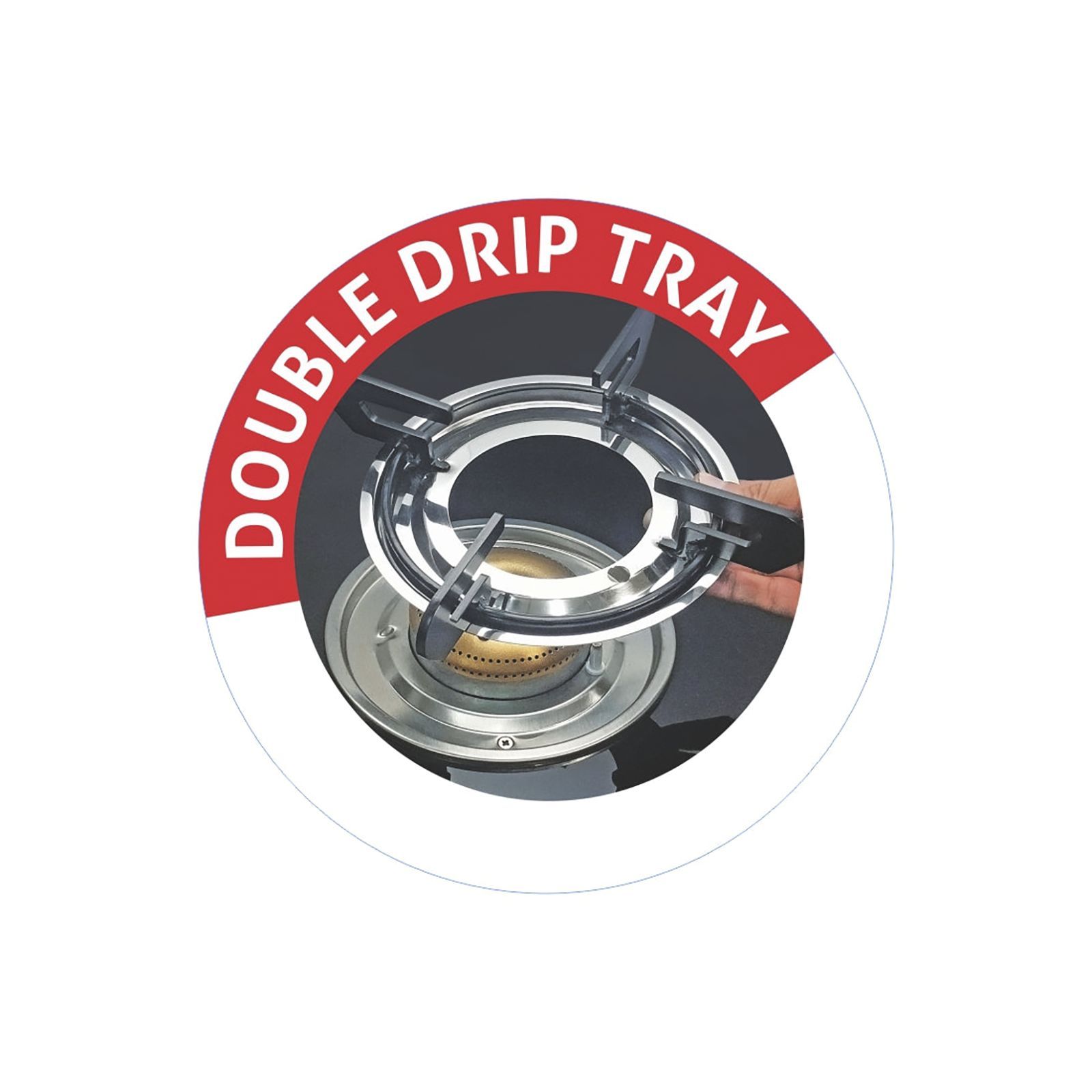 Glen 1043 GT HFBB DD BL Toughened Glass Top 4 Burner Manual Gas Stove (360 Degree Revolving Nozzle, Black)_7