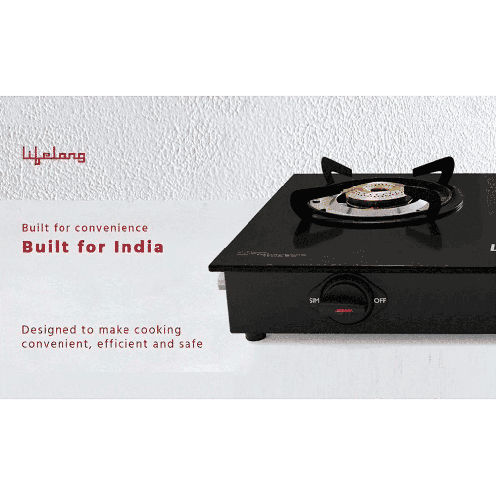 Lifelong LLGS10 Toughened Glass Top 2 Burner Manual Gas Stove (Anti-Skid Feet, Black) Lifelong LLGS10 Toughened Glass Top 2 Burner Manual Gas Stove (Anti-Skid Feet, Black)_8