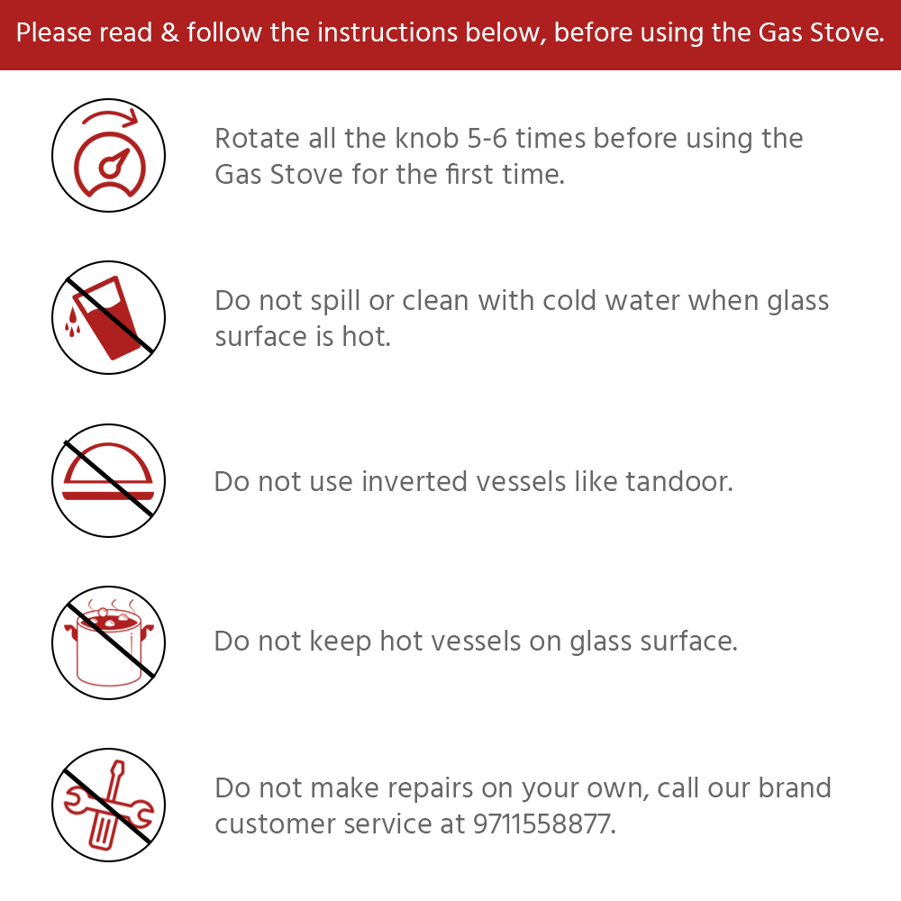 Lifelong LLGS10 Toughened Glass Top 2 Burner Manual Gas Stove (Anti-Skid Feet, Black) Lifelong LLGS10 Toughened Glass Top 2 Burner Manual Gas Stove (Anti-Skid Feet, Black)_15