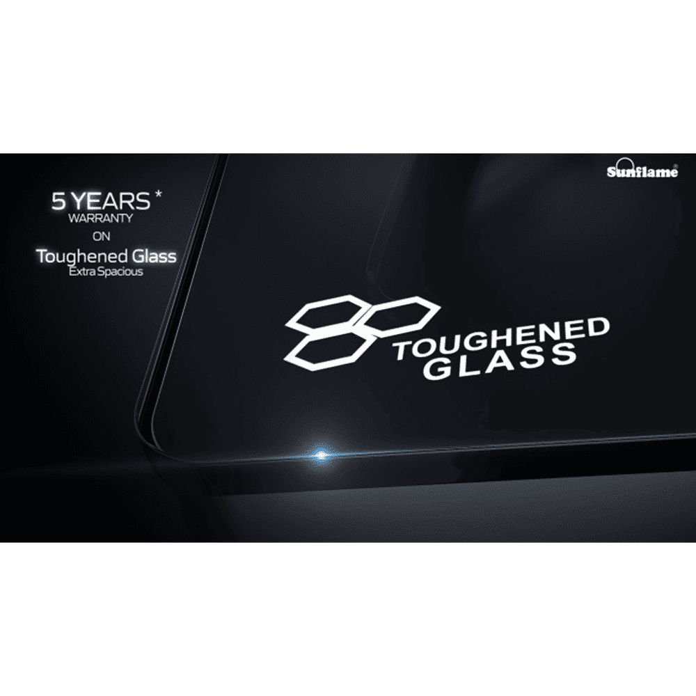 Sunflame PRIME 3B BK AI Toughened Glass Top 3 Burner Automatic Gas Stove (Sturdy Pan Support, Black)_8